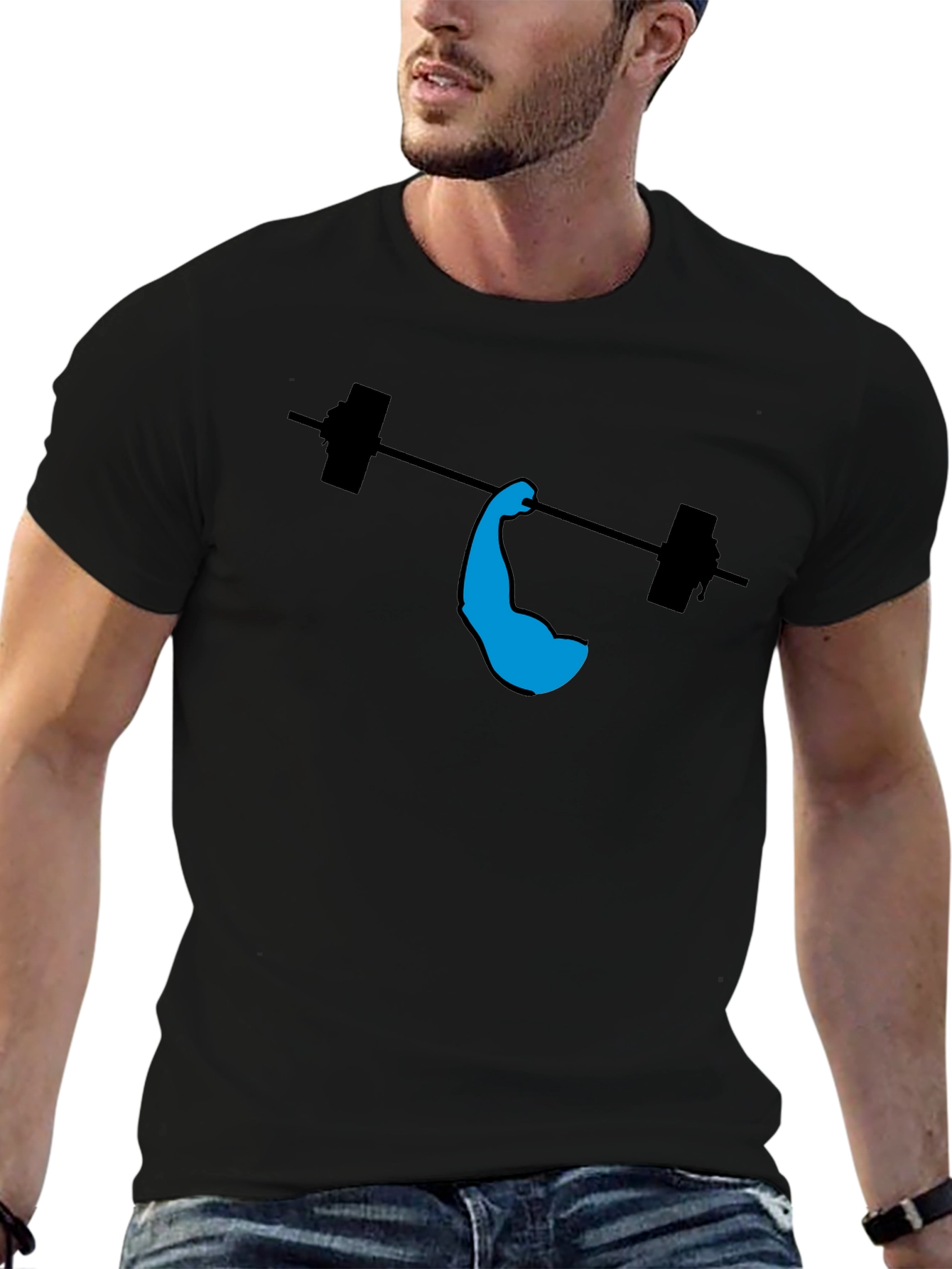 Workout Arm Black T-Shirt