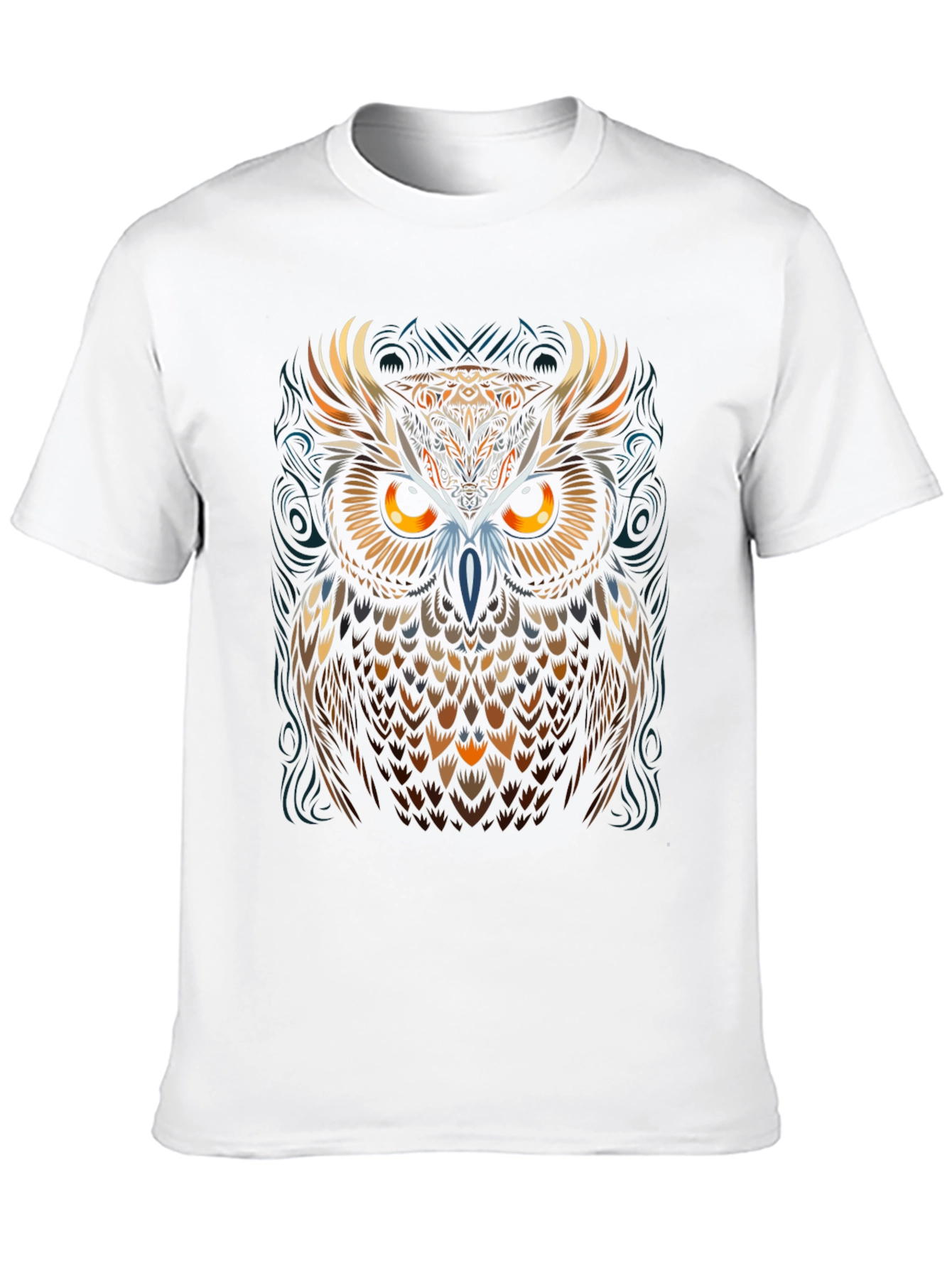 Majestic Owl Graphic Black T-Shirt