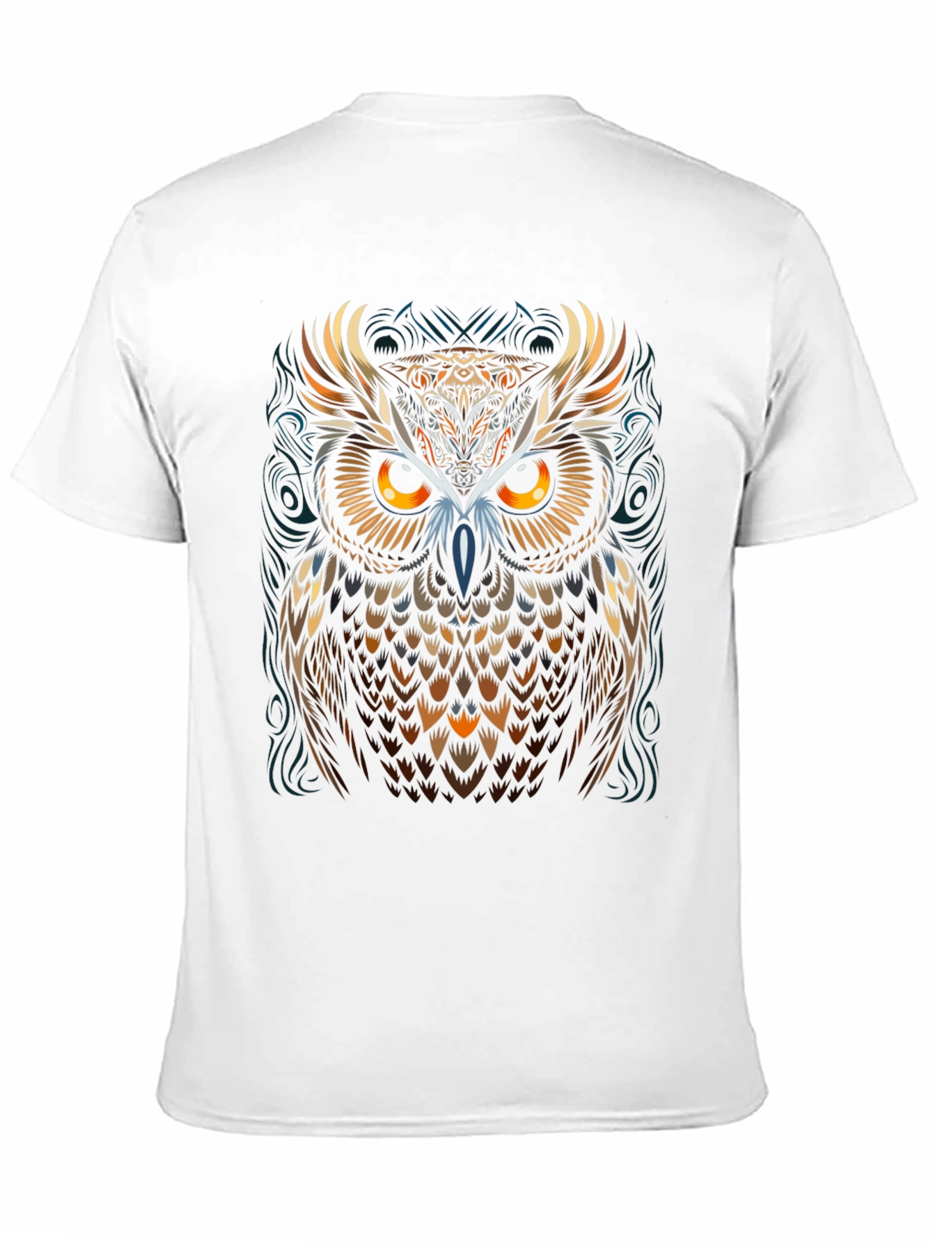 Majestic Owl Graphic Black T-Shirt