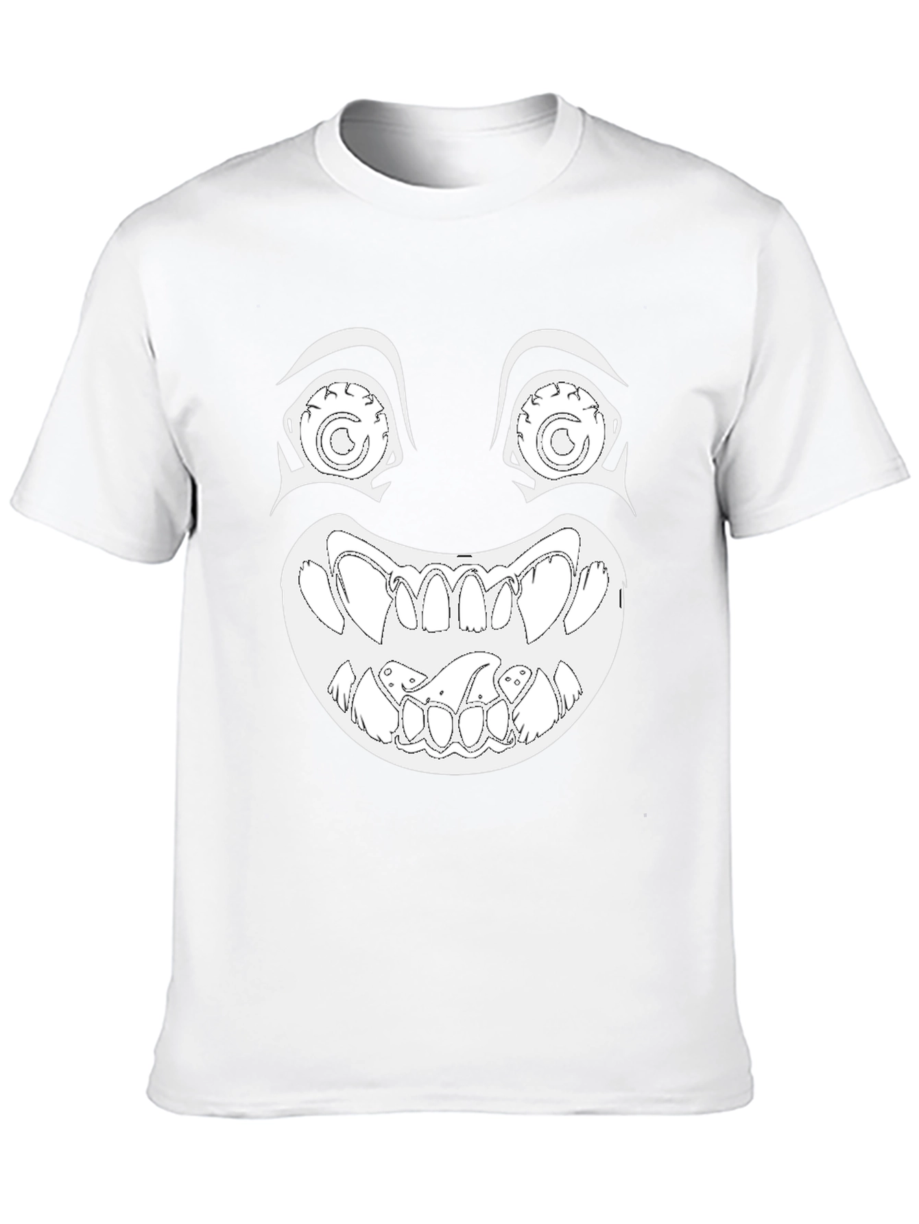 Creepy Grin Graphic Tee - Black