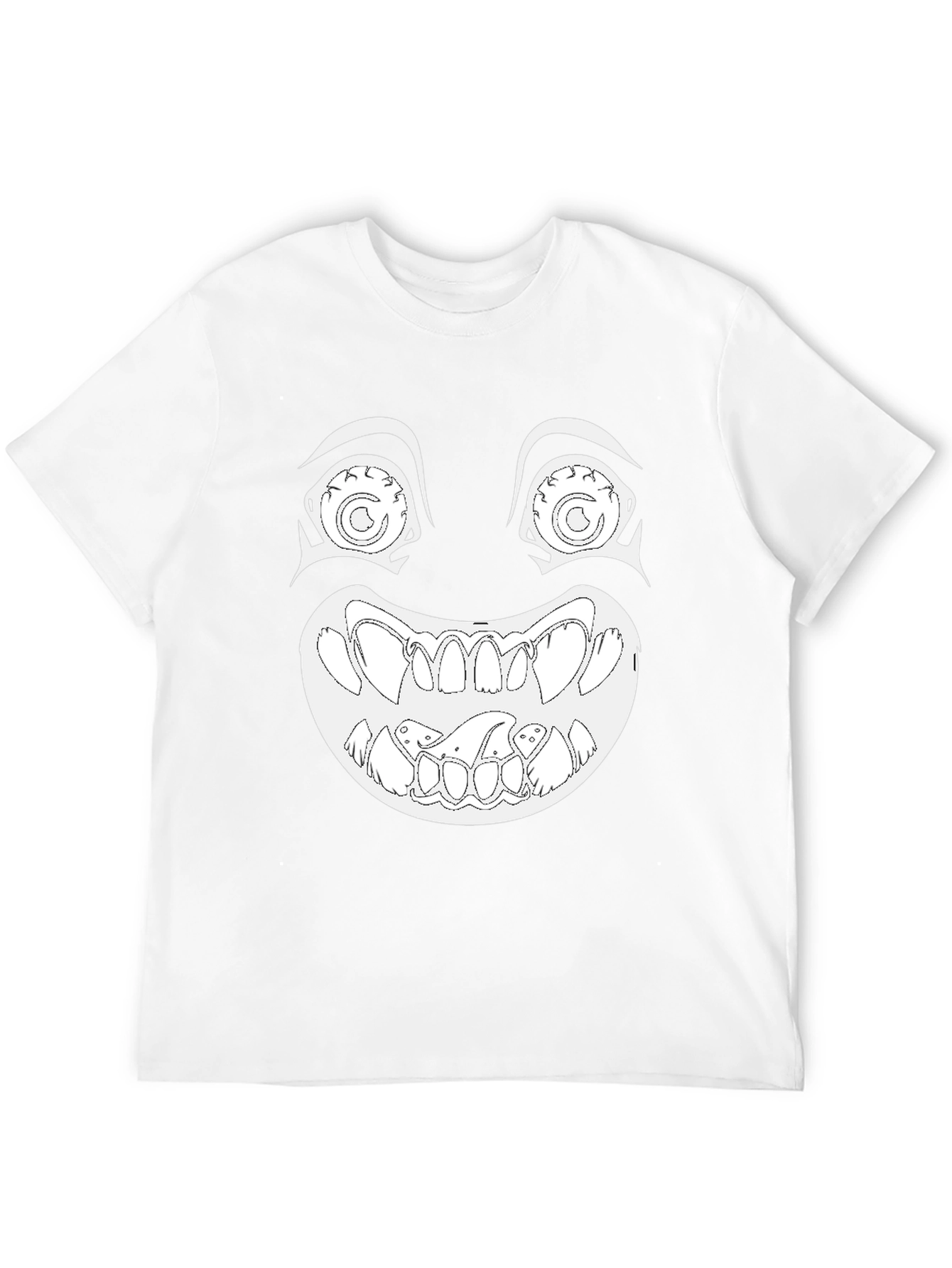 Creepy Grin Graphic Tee - Black