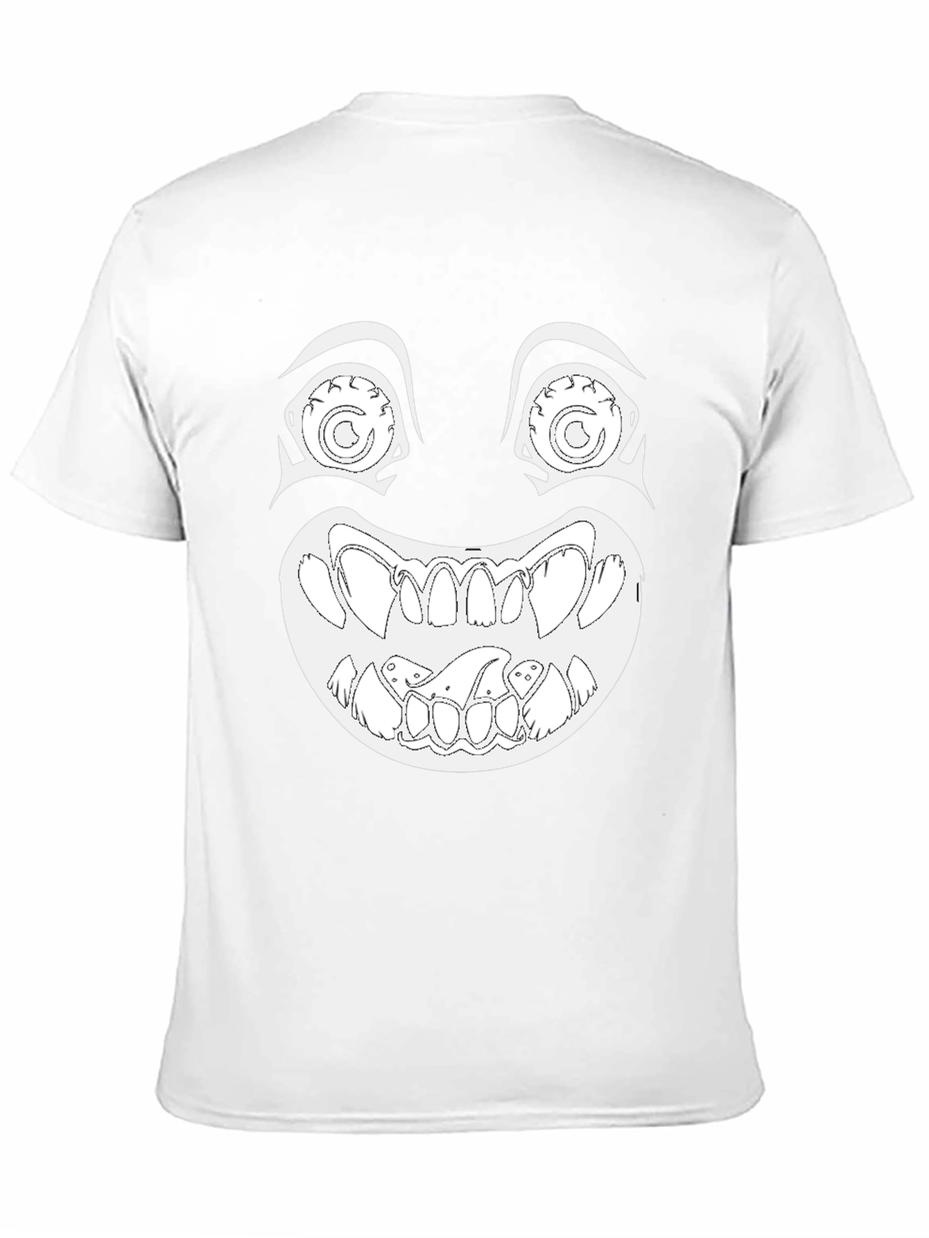 Creepy Grin Graphic Tee - Black
