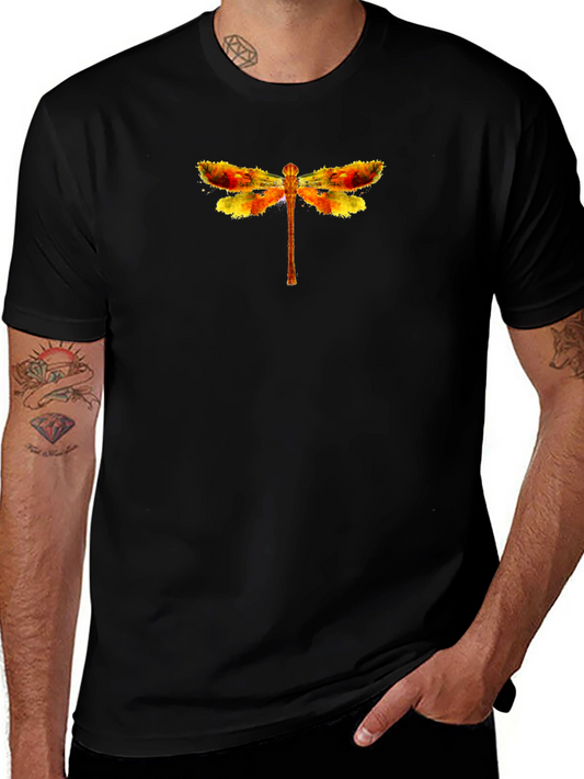 Dragonfly Graphic Tee - Stylish Black T-Shirt