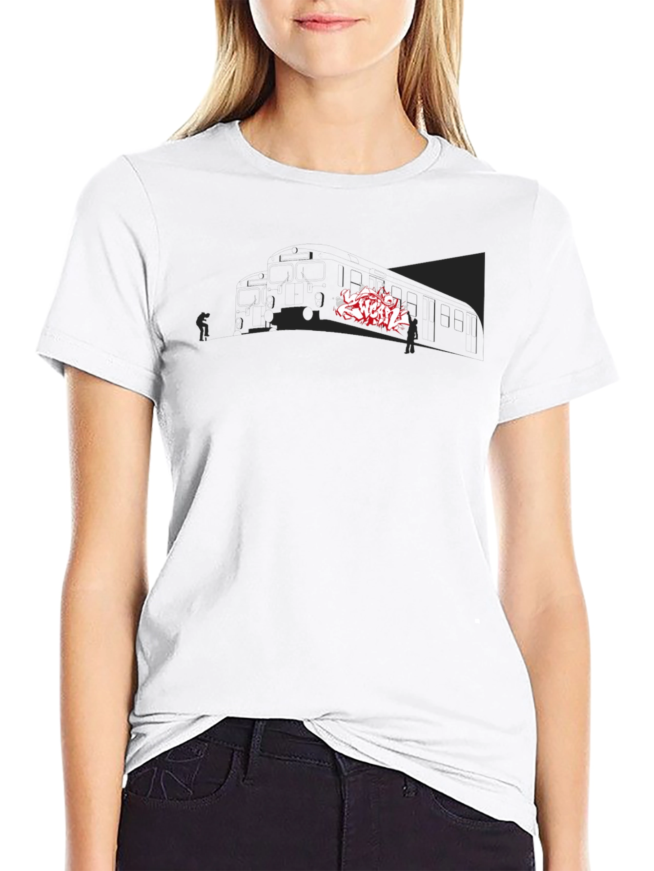 Urban Graffiti Tee - Street Art Inspired Graphic Print