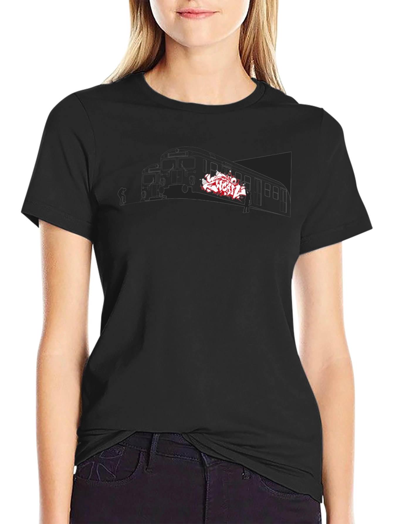 Urban Graffiti Tee - Street Art Inspired Graphic Print