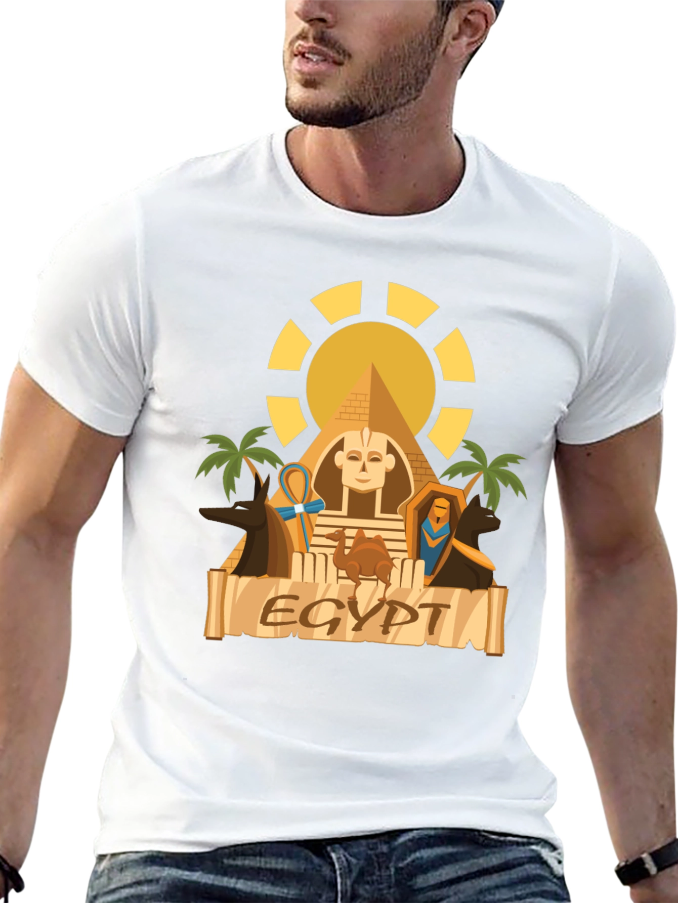 Egypt Graphic T-Shirt - Black Cotton Tee