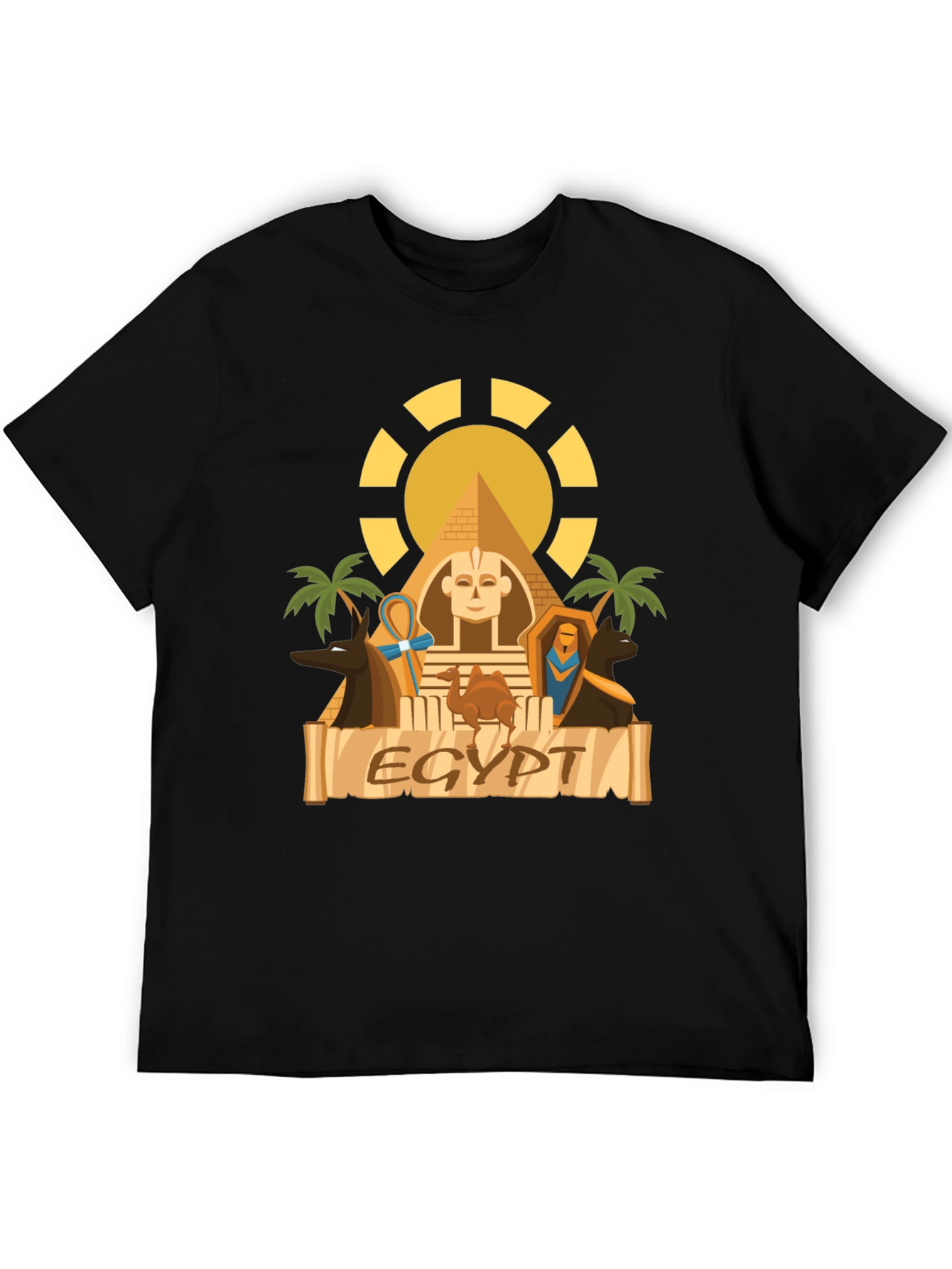 Egypt Graphic T-Shirt - Black Cotton Tee