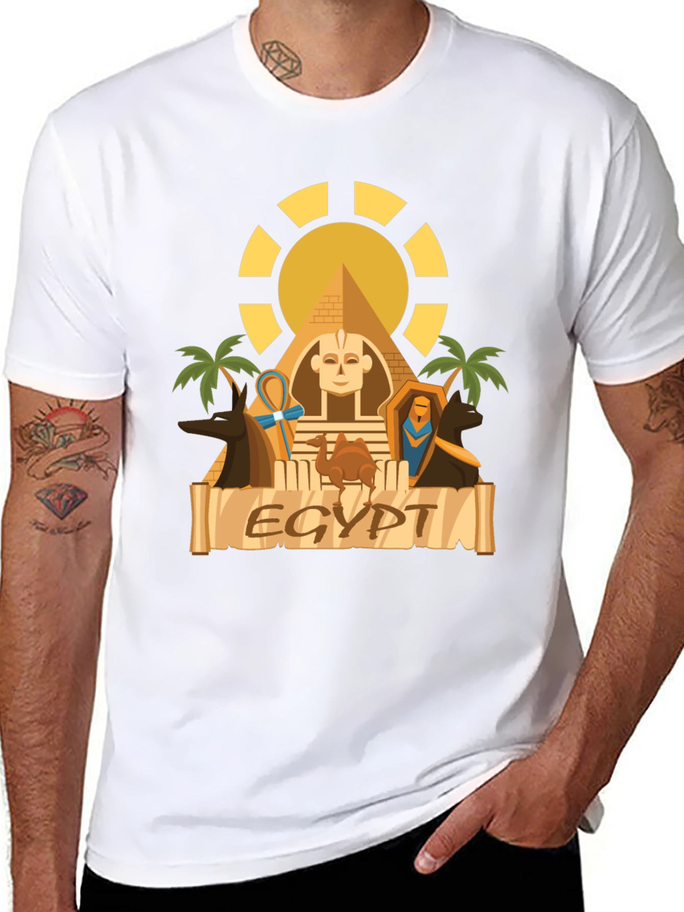 Egypt Graphic T-Shirt - Black Cotton Tee