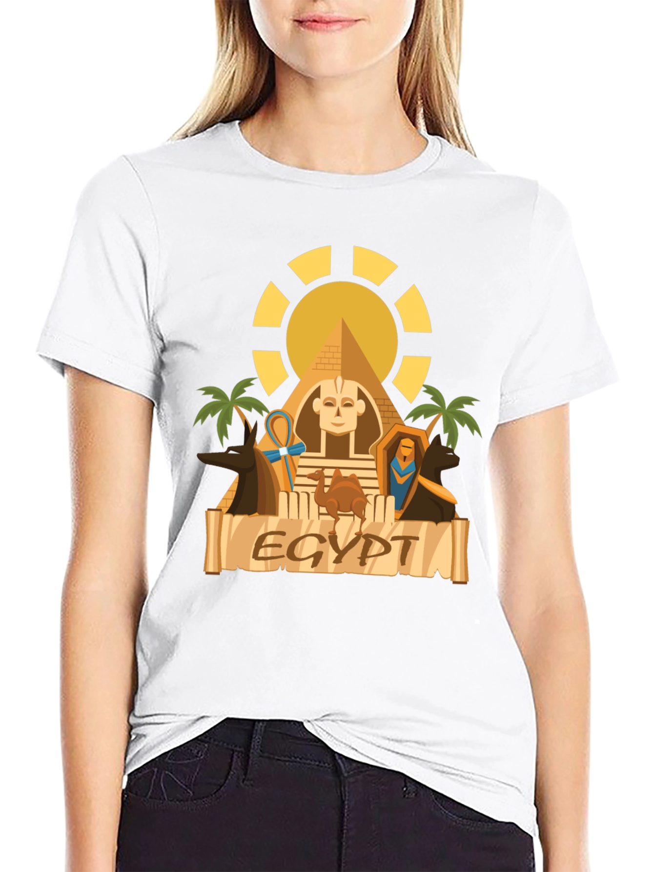 Egypt Graphic T-Shirt - Black Cotton Tee