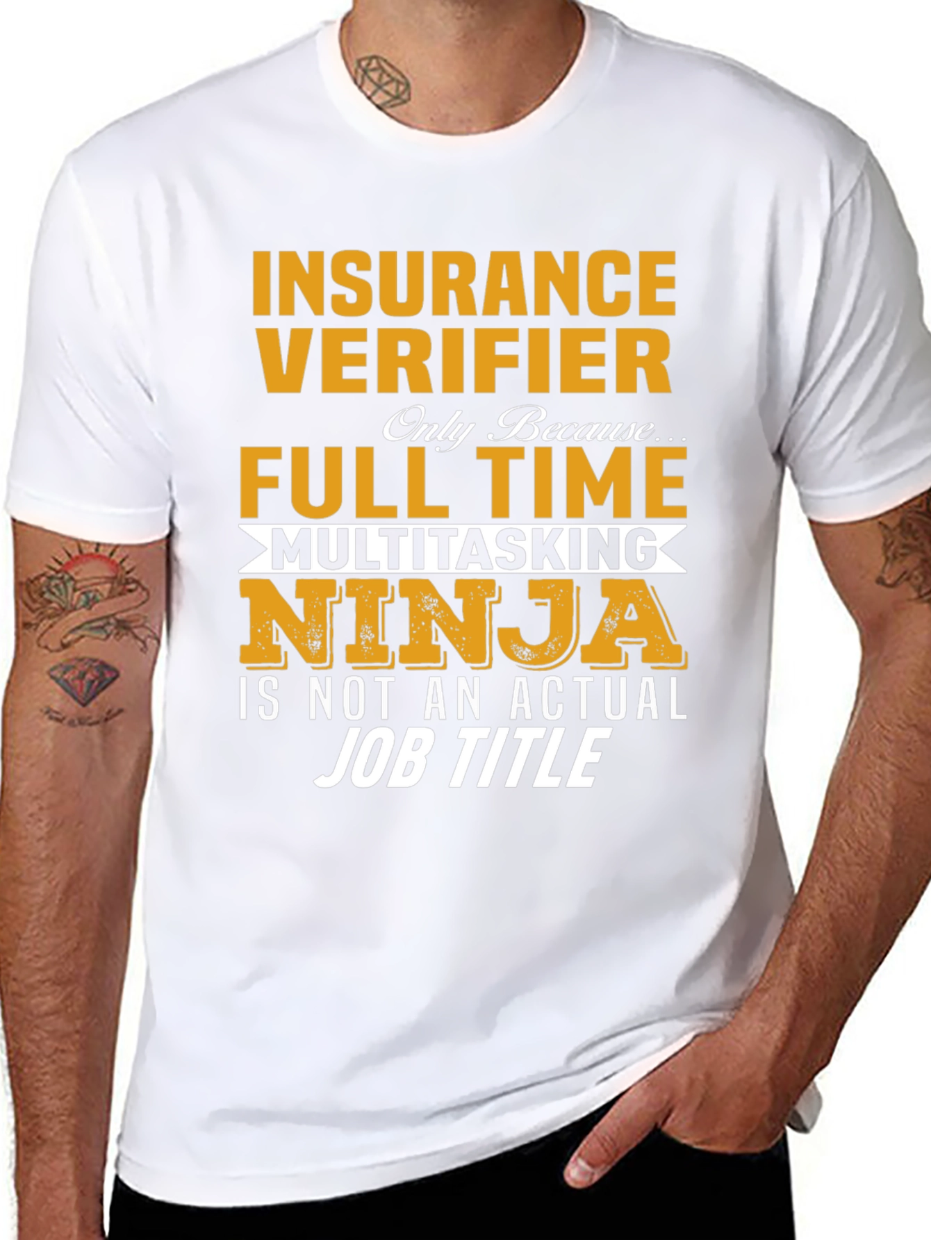 Insurance Verifier Full Time Ninja T-Shirt