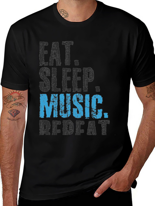 Eat Sleep Music Repeat - Graphic Tee