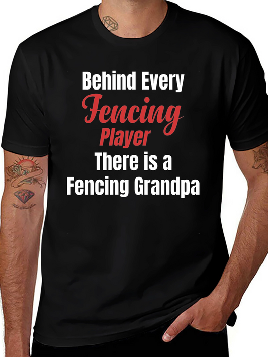 Fencing Grandpa T-Shirt - Funny Grandpa Gift