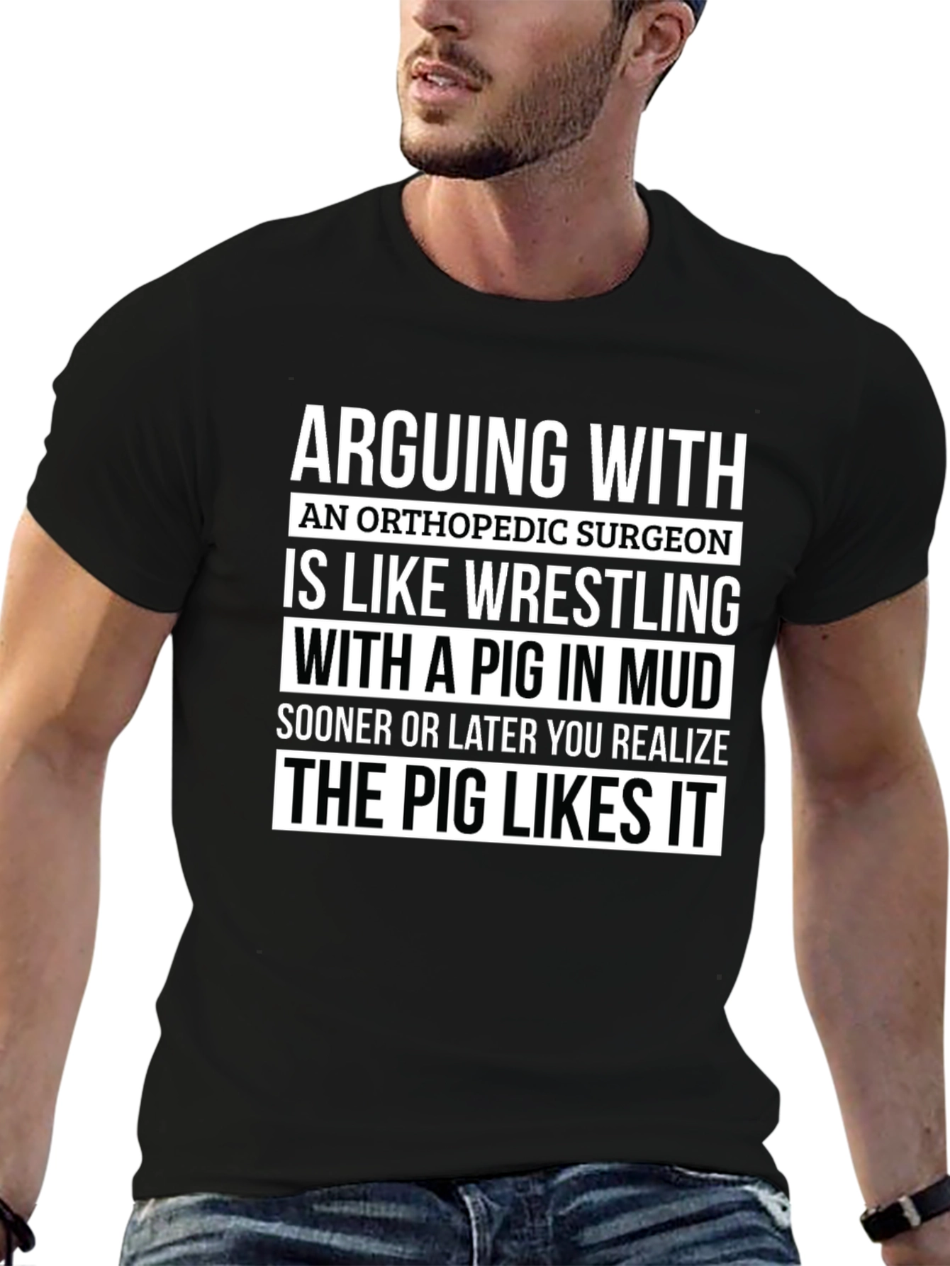 Orthopedic Surgeon Pig Wrestling T-Shirt