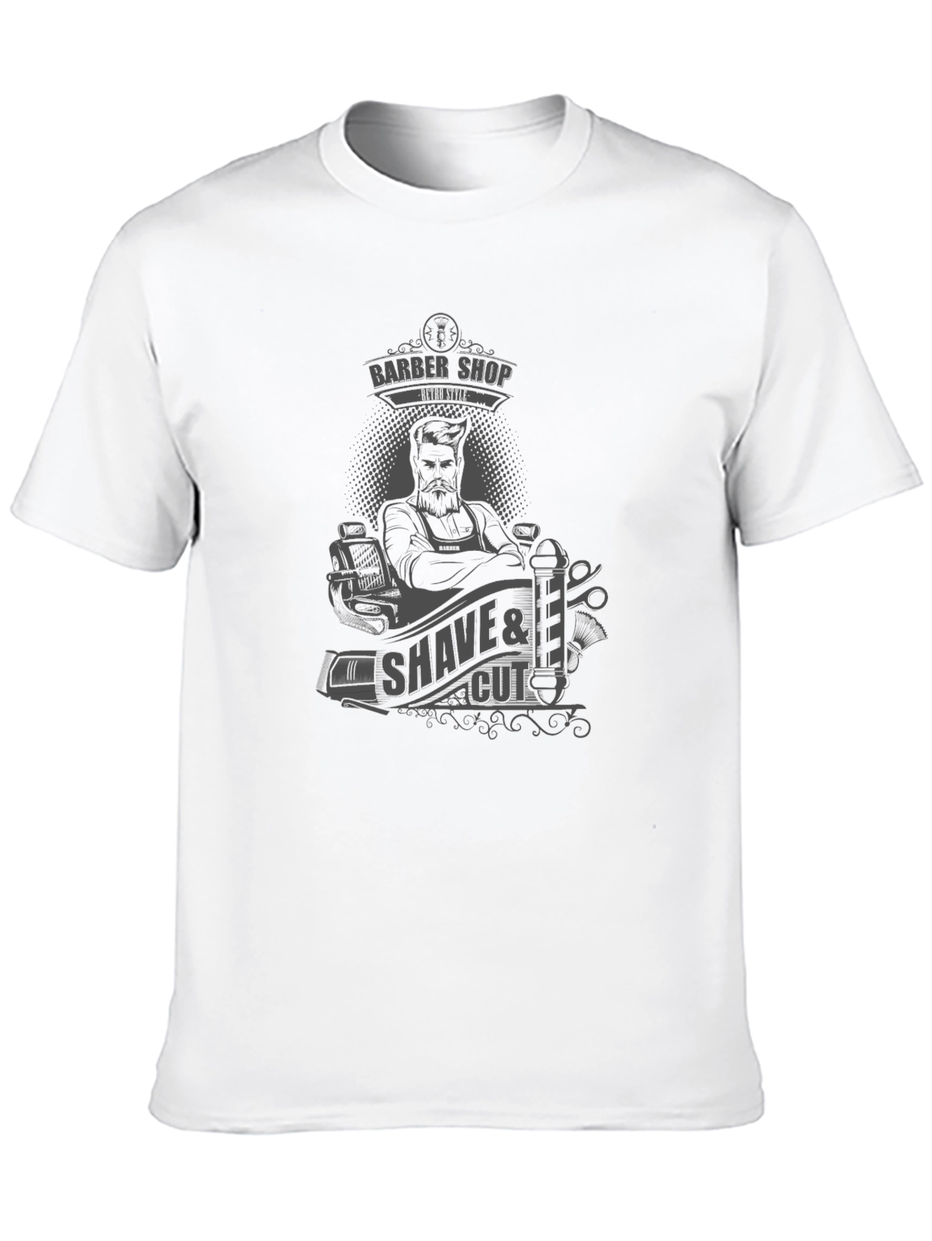 Barber Shop Shave & Cut Graphic T-Shirt