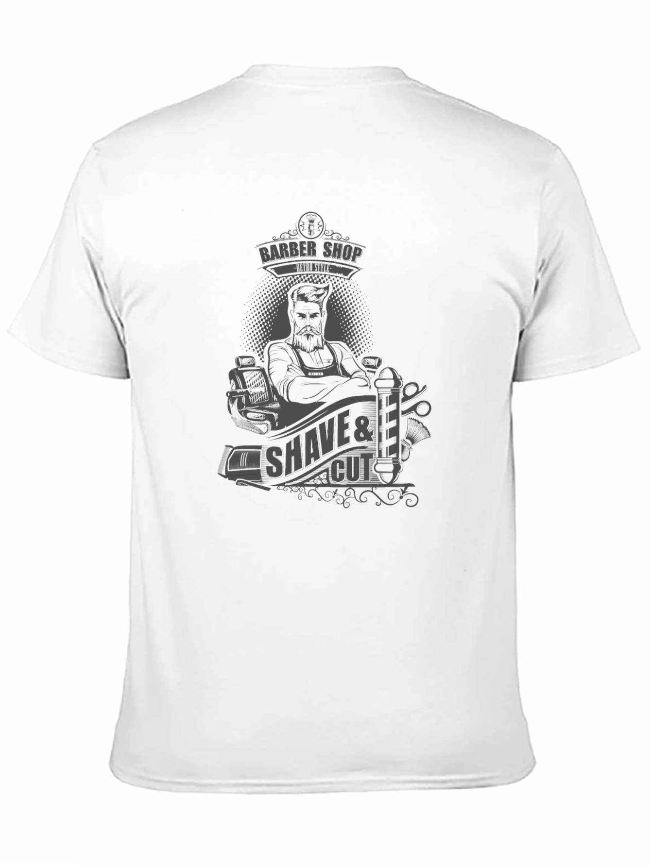 Barber Shop Shave & Cut Graphic T-Shirt