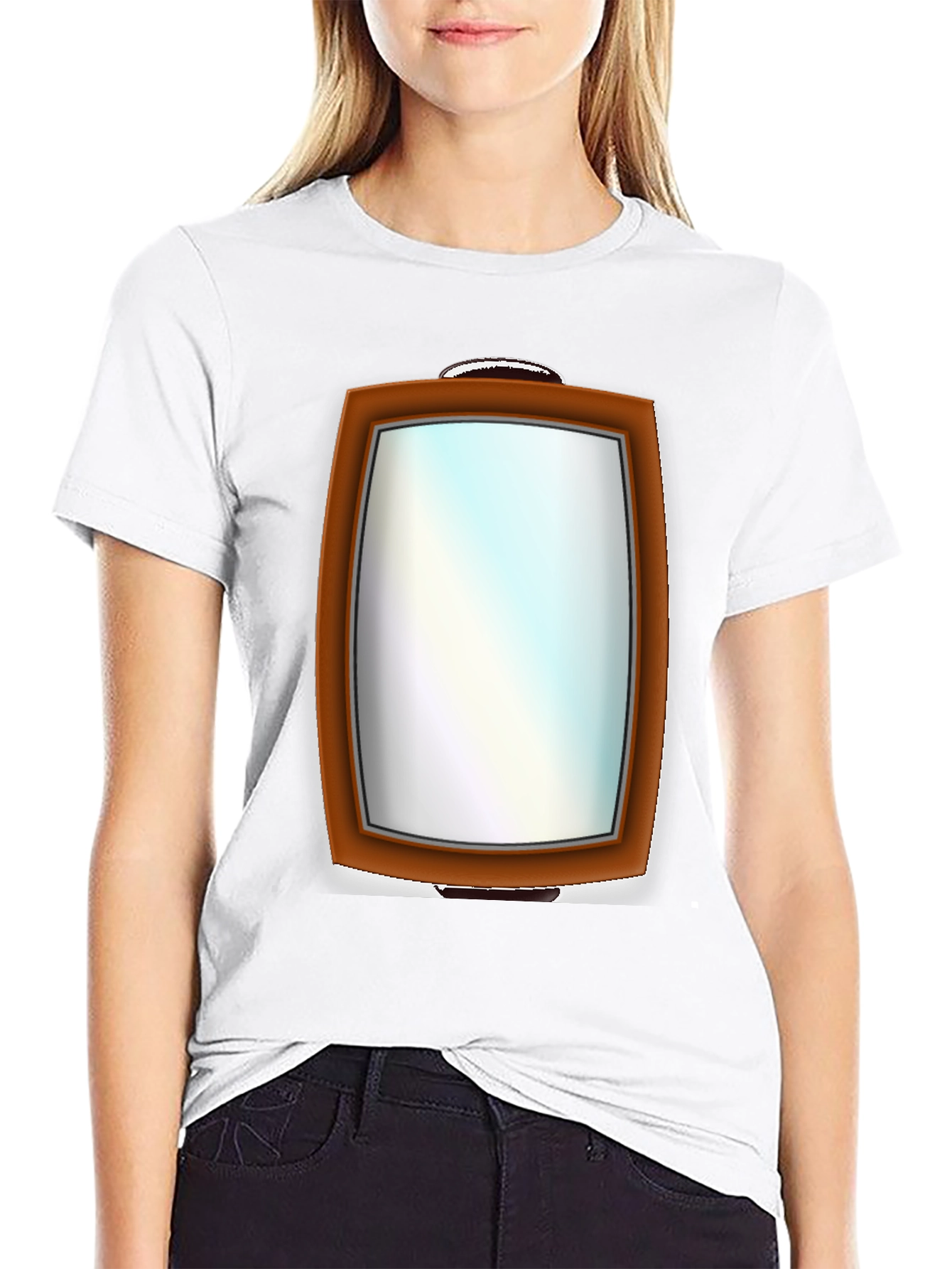 Mirror Graphic Tee - Funny Illusion T-Shirt