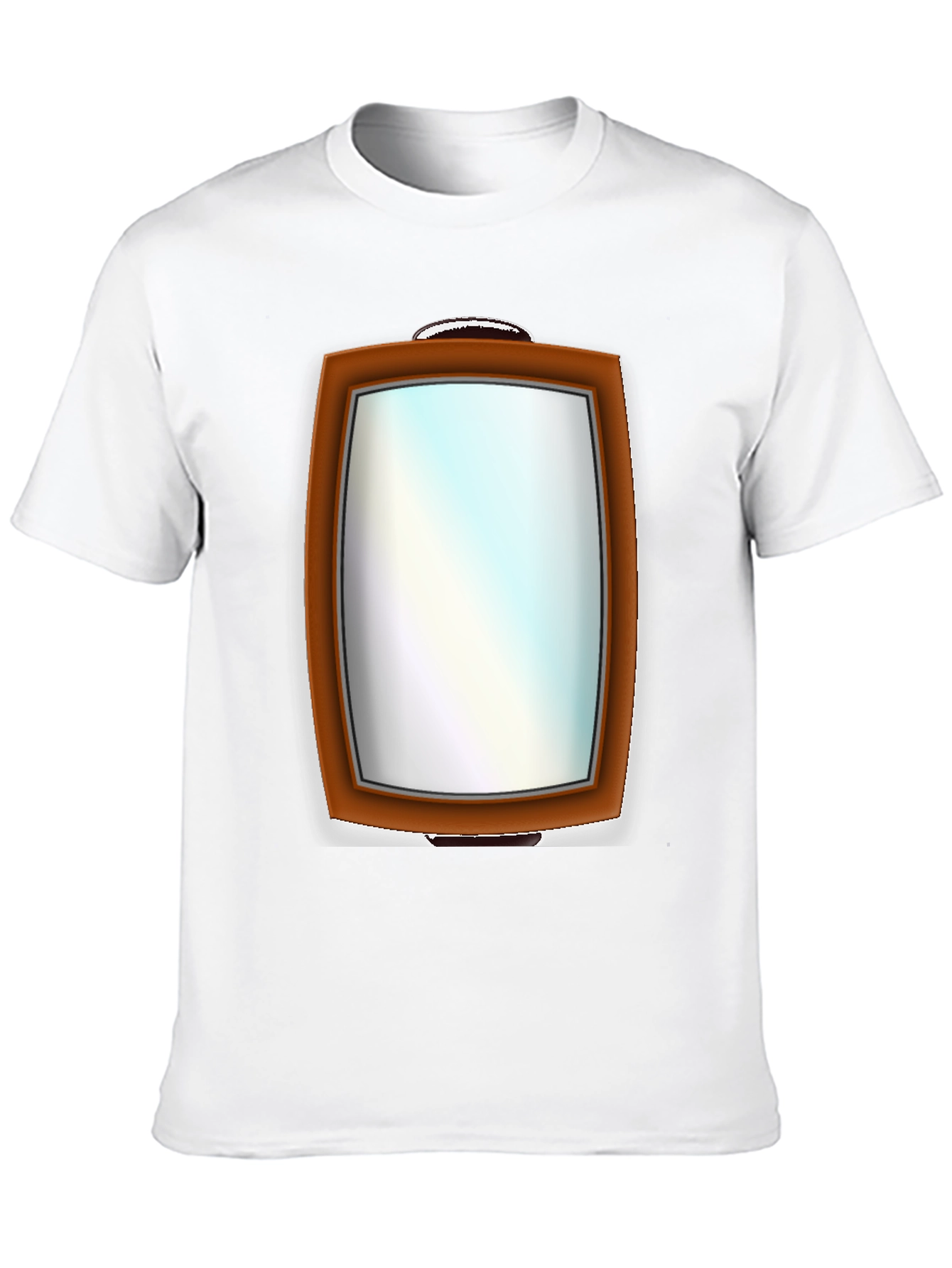 Mirror Graphic Tee - Funny Illusion T-Shirt