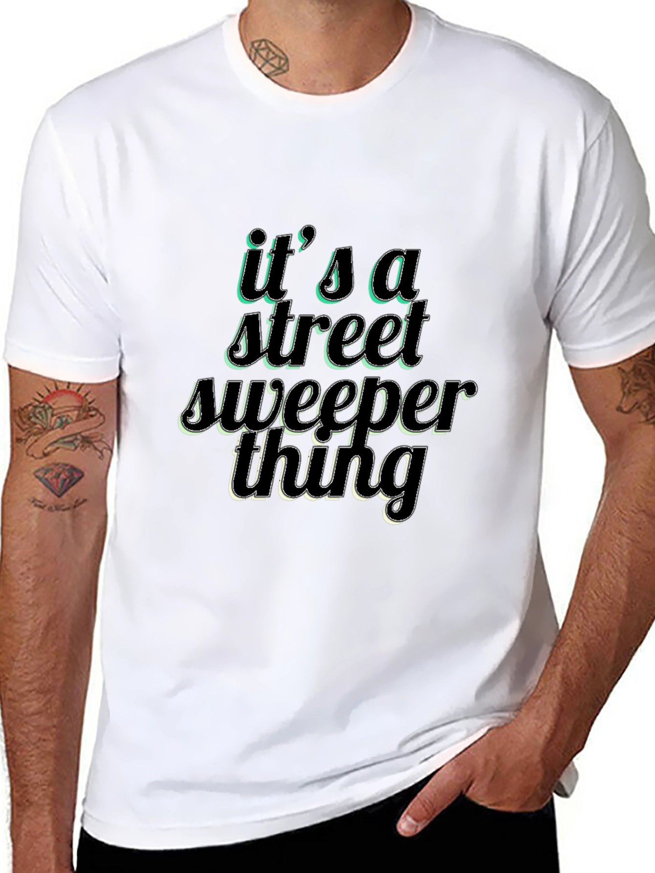 Street Sweeper Thing Black T-Shirt