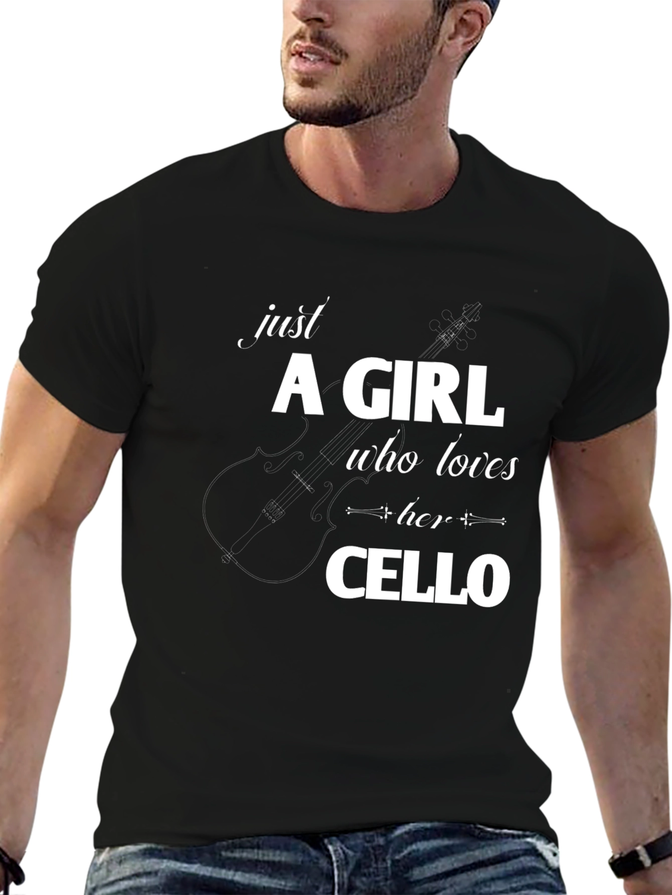 Just A Girl Who Loves Her Cello T-Shirt