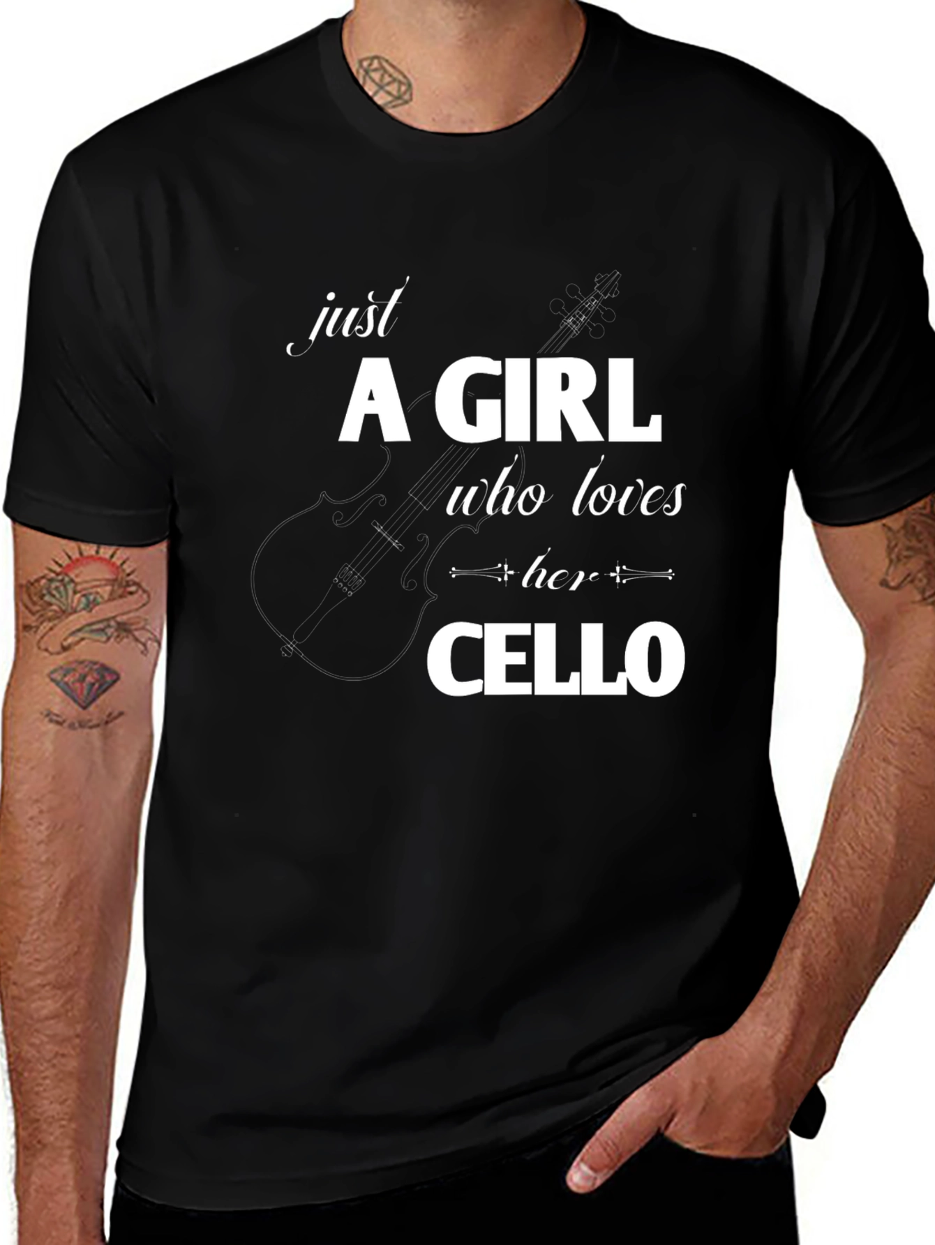 Just A Girl Who Loves Her Cello T-Shirt
