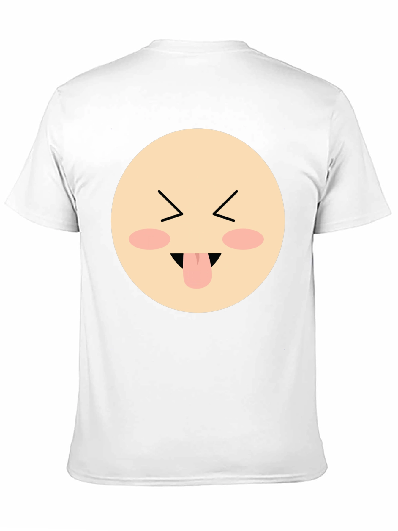 Funny Face Emoji Graphic Black T-Shirt