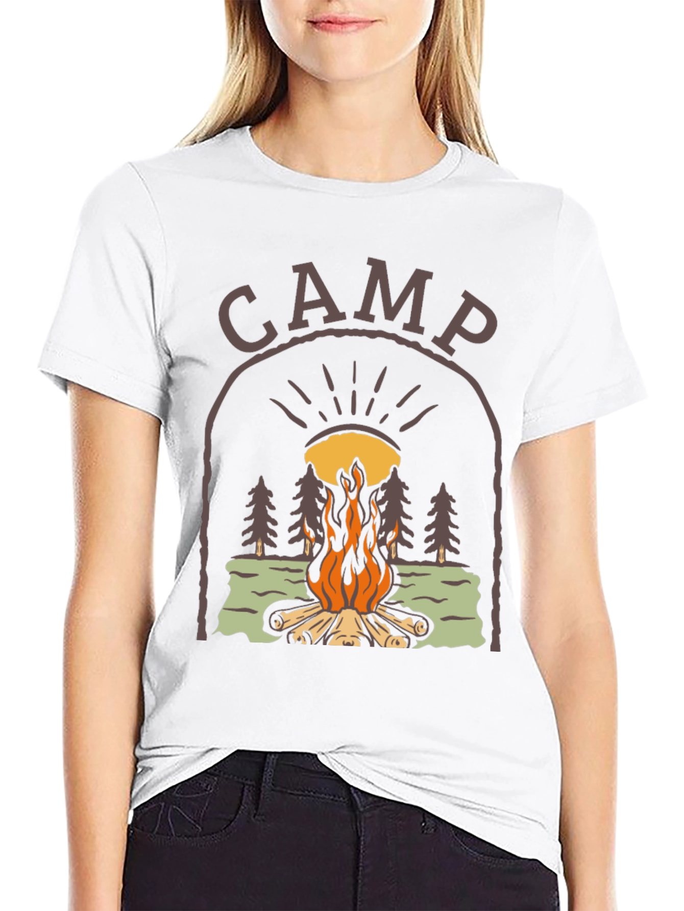 Camp Bonfire Graphic Tee - Unisex Relaxed Fit