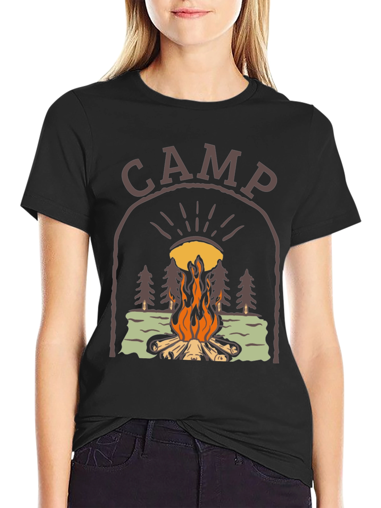 Camp Bonfire Graphic Tee - Unisex Relaxed Fit