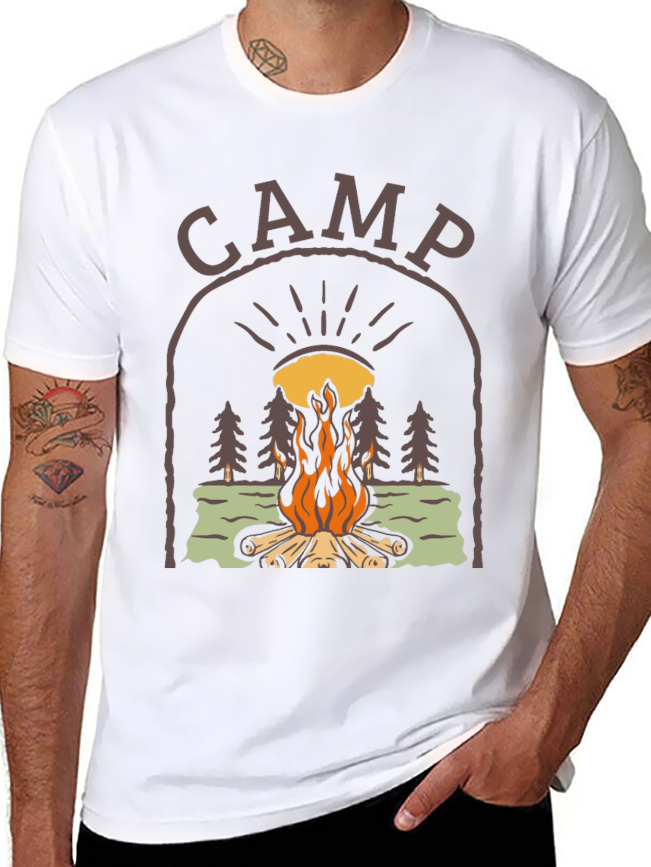 Camp Bonfire Graphic Tee - Unisex Relaxed Fit