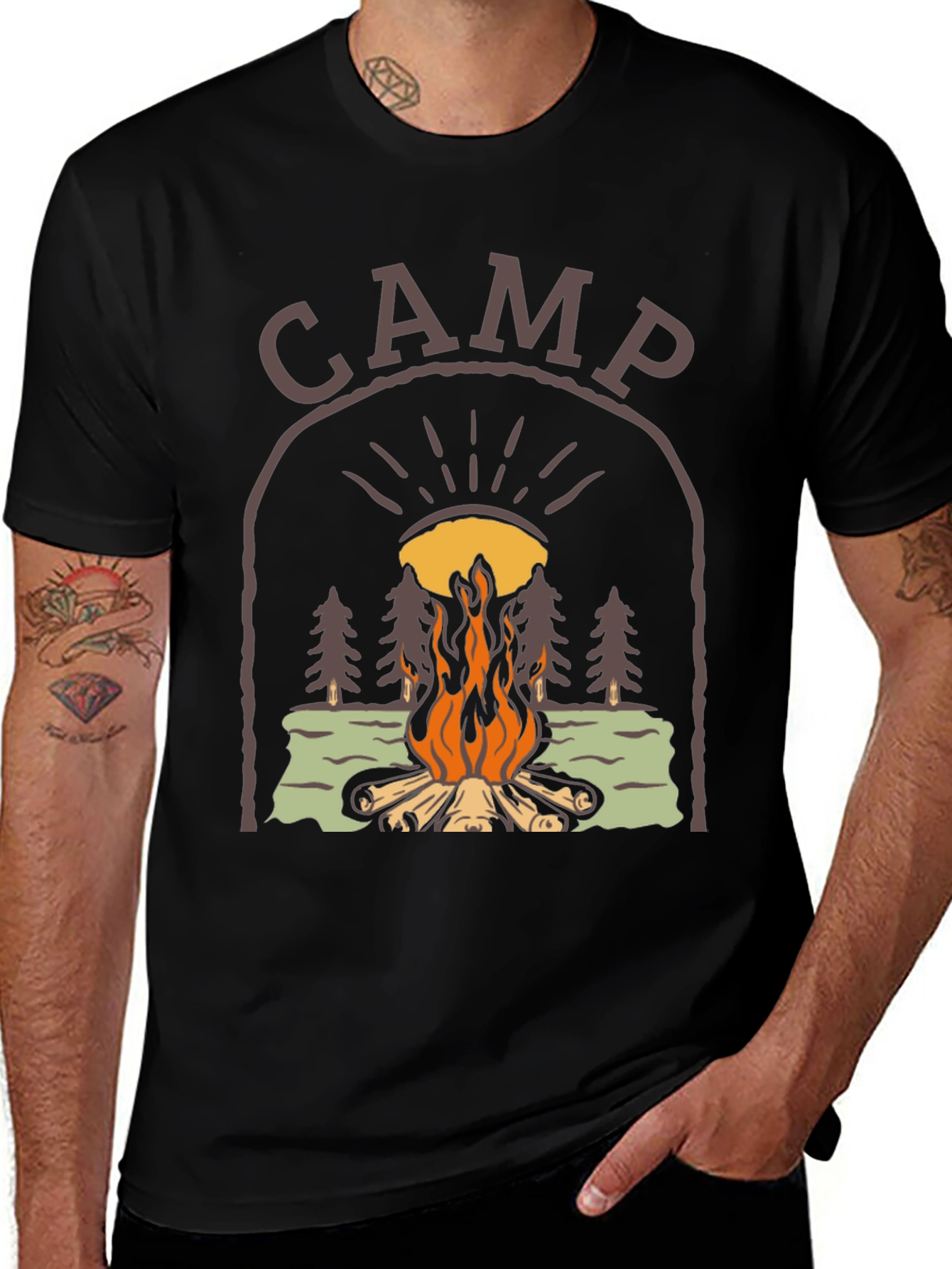 Camp Bonfire Graphic Tee - Unisex Relaxed Fit