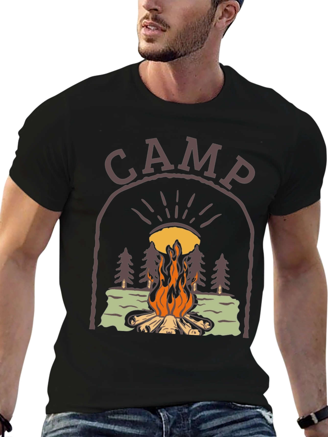 Camp Bonfire Graphic Tee - Unisex Relaxed Fit