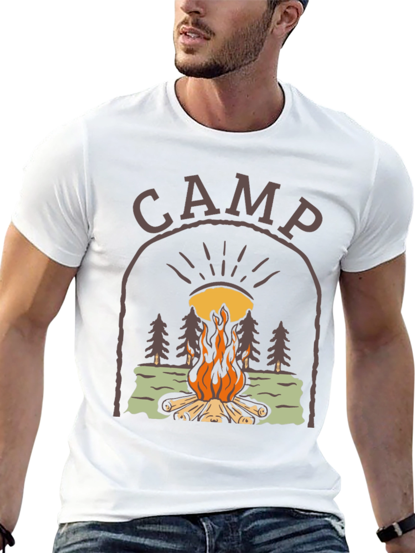 Camp Bonfire Graphic Tee - Unisex Relaxed Fit