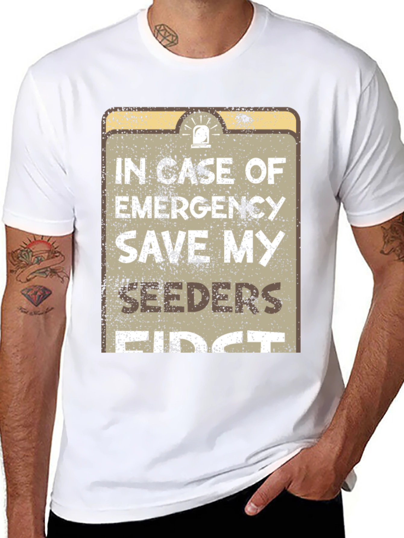 Emergency Save My Seeders First T-Shirt