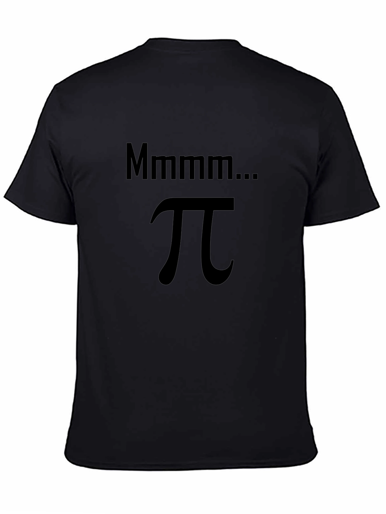 Mmmm... Pi Black T-Shirt - Math Humor