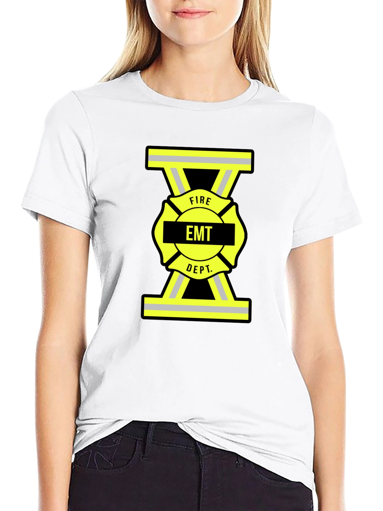 EMT Fire Dept. Black T-Shirt
