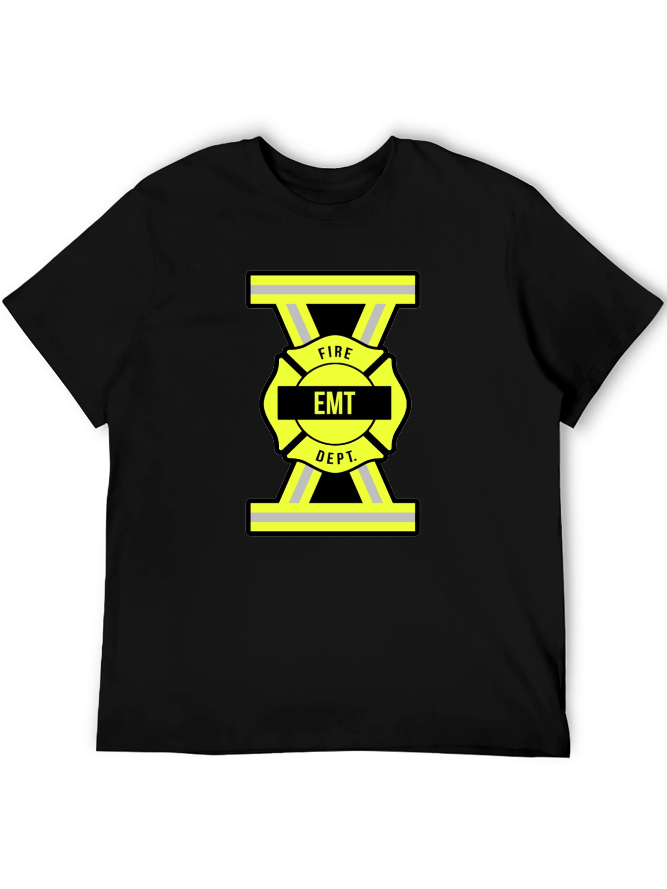 EMT Fire Dept. Black T-Shirt