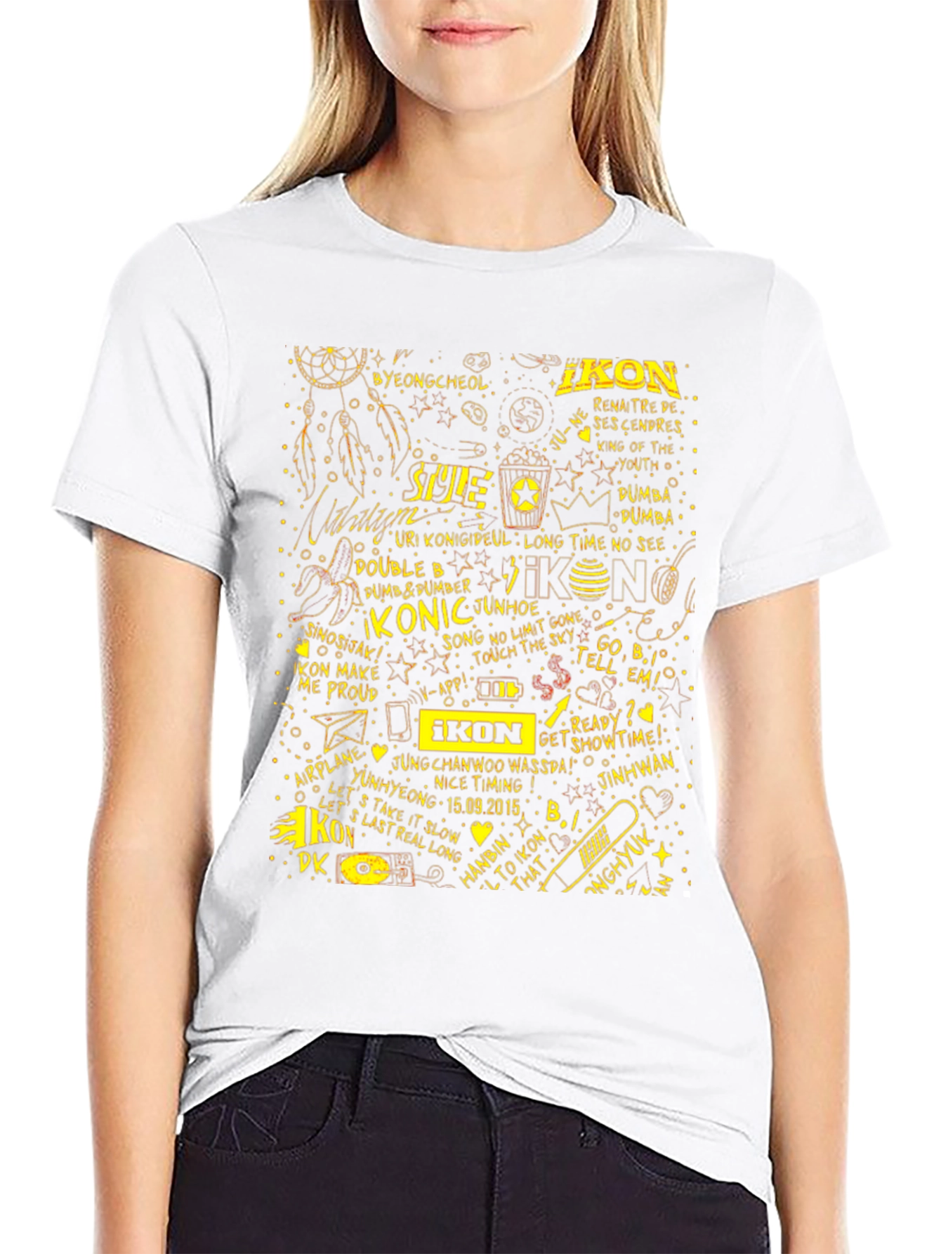 iKON Music Group Graphic Print Black T-Shirt