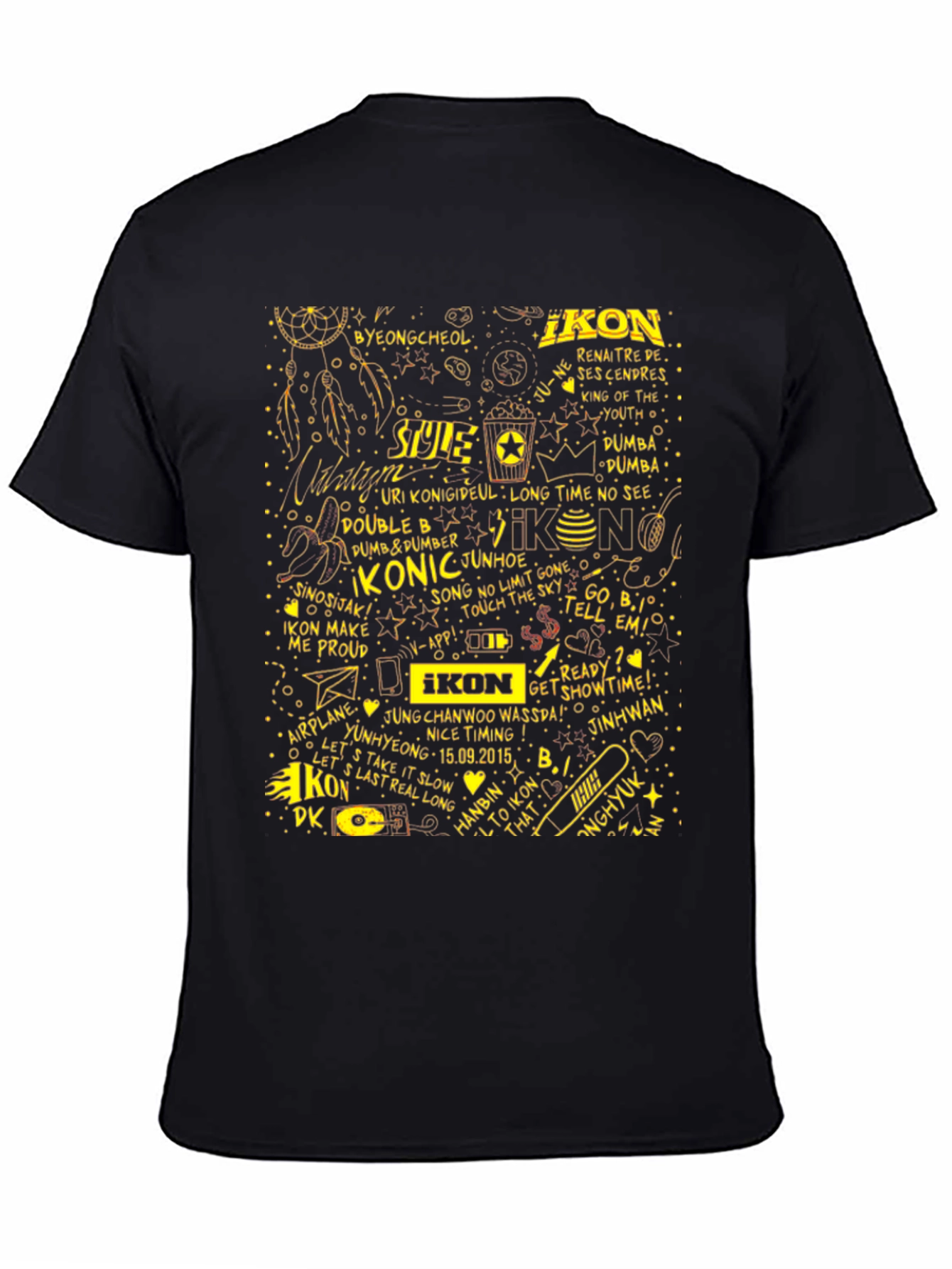 iKON Music Group Graphic Print Black T-Shirt