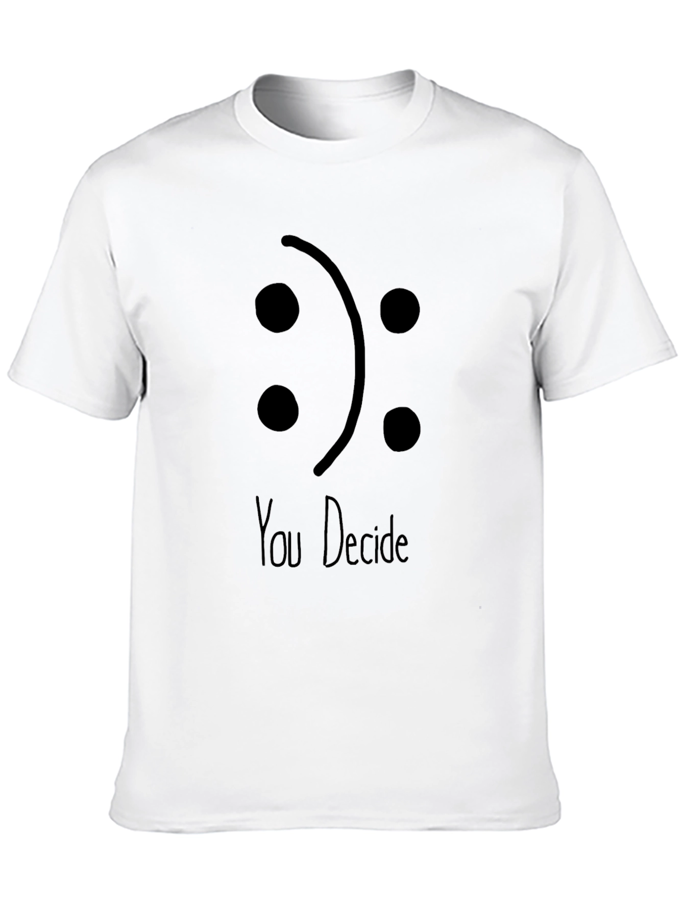 You Decide Graphic Tee - Black Cotton Blend