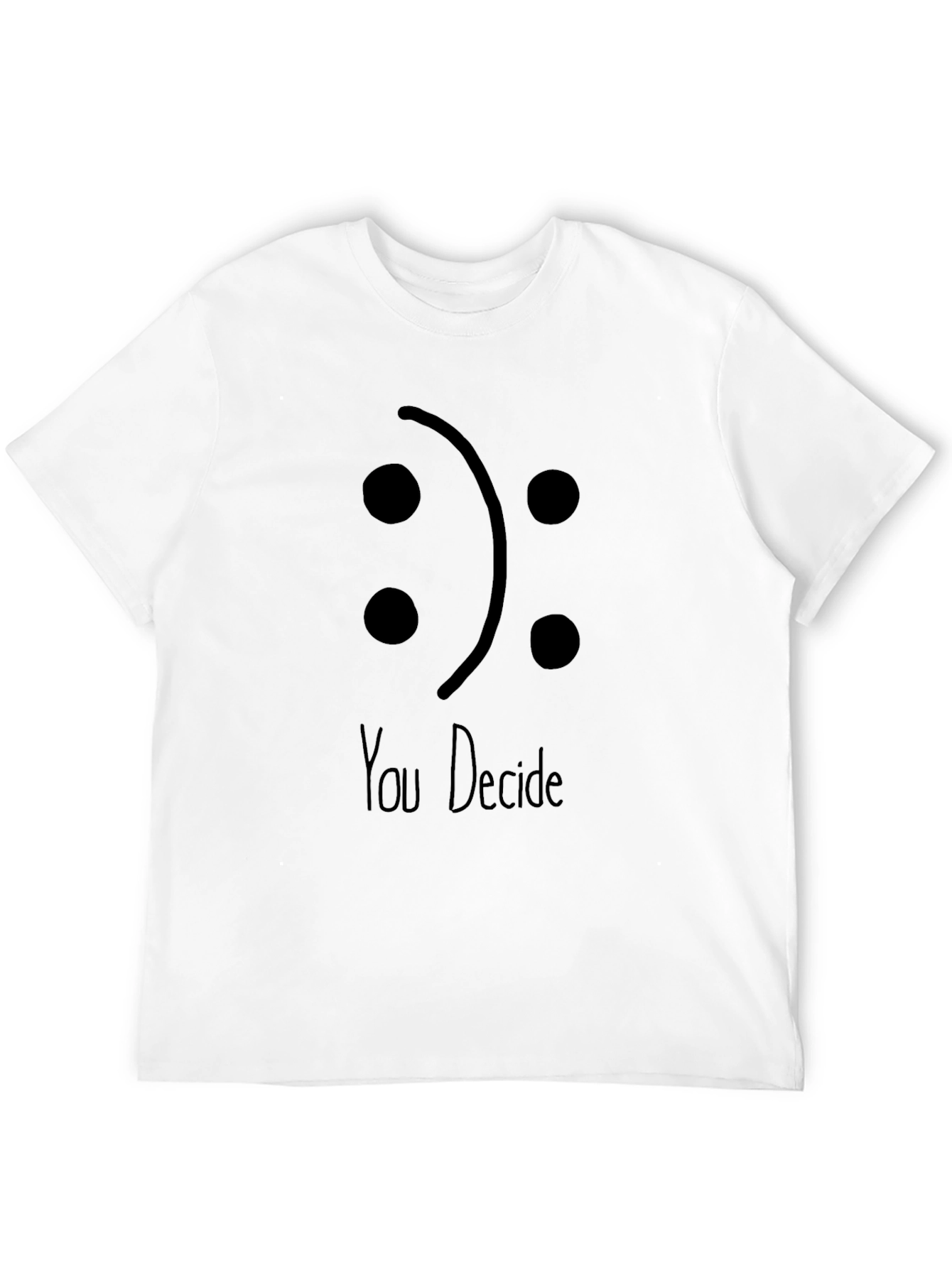 You Decide Graphic Tee - Black Cotton Blend