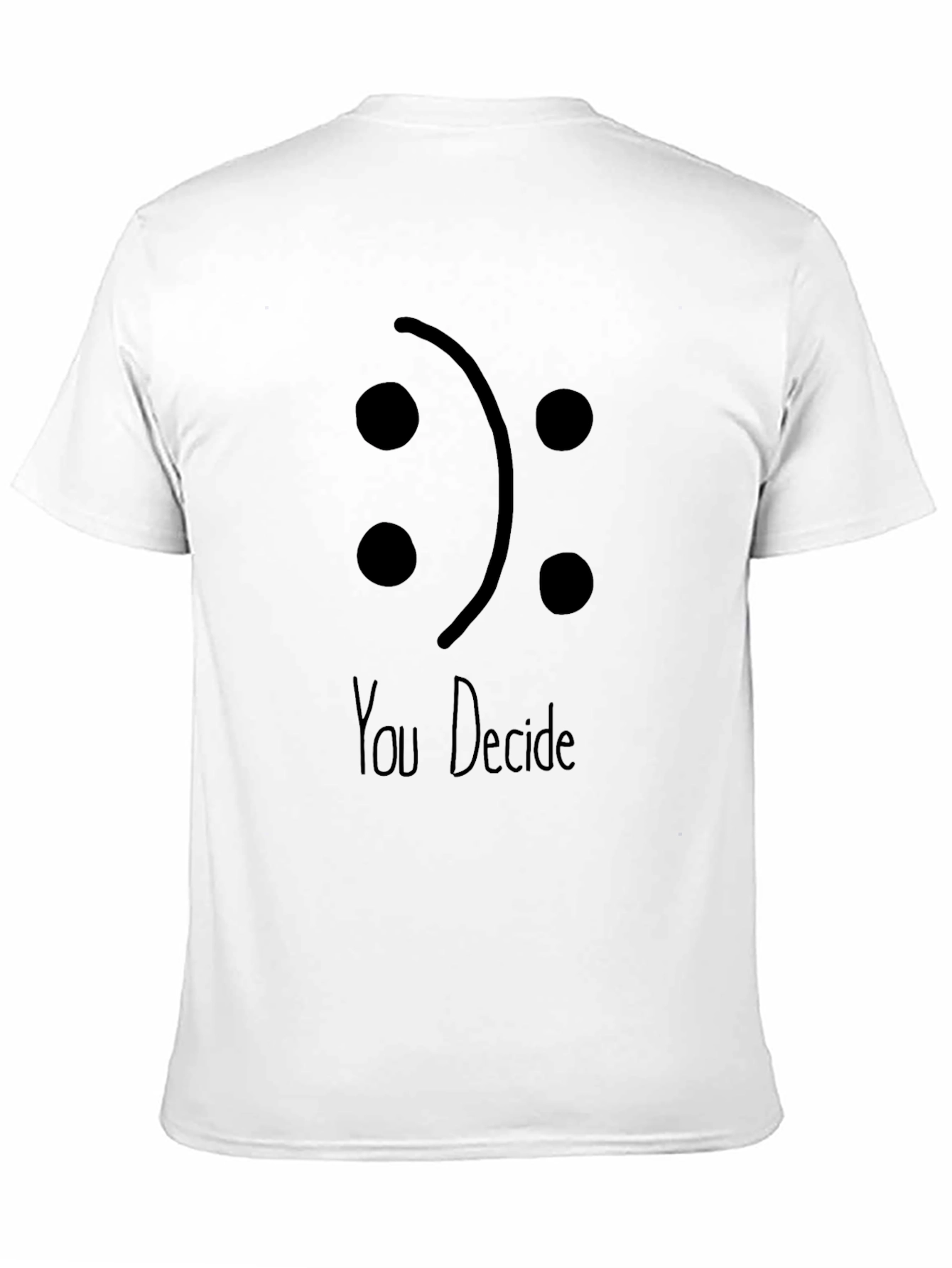 You Decide Graphic Tee - Black Cotton Blend