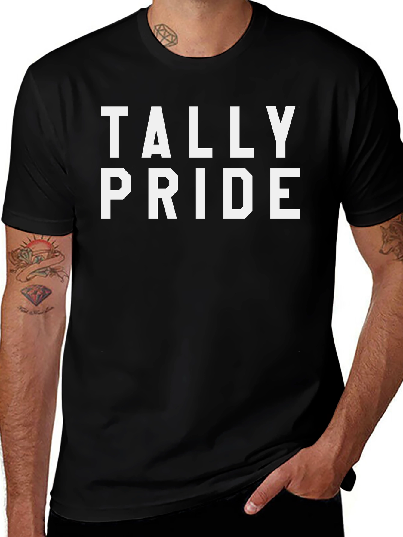 Tally Pride Black Graphic Tee