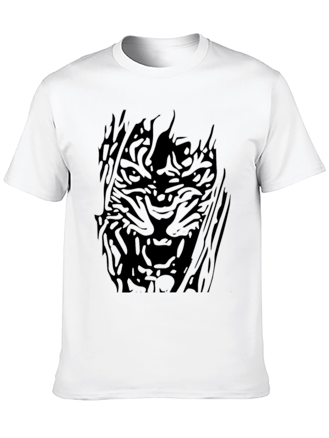 Abstract Graphic Black T-Shirt