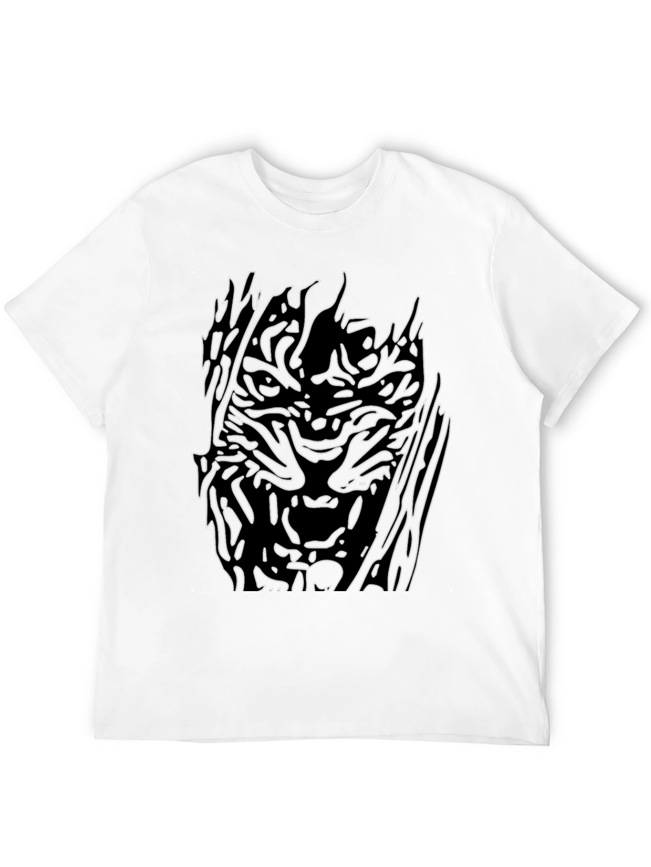 Abstract Graphic Black T-Shirt