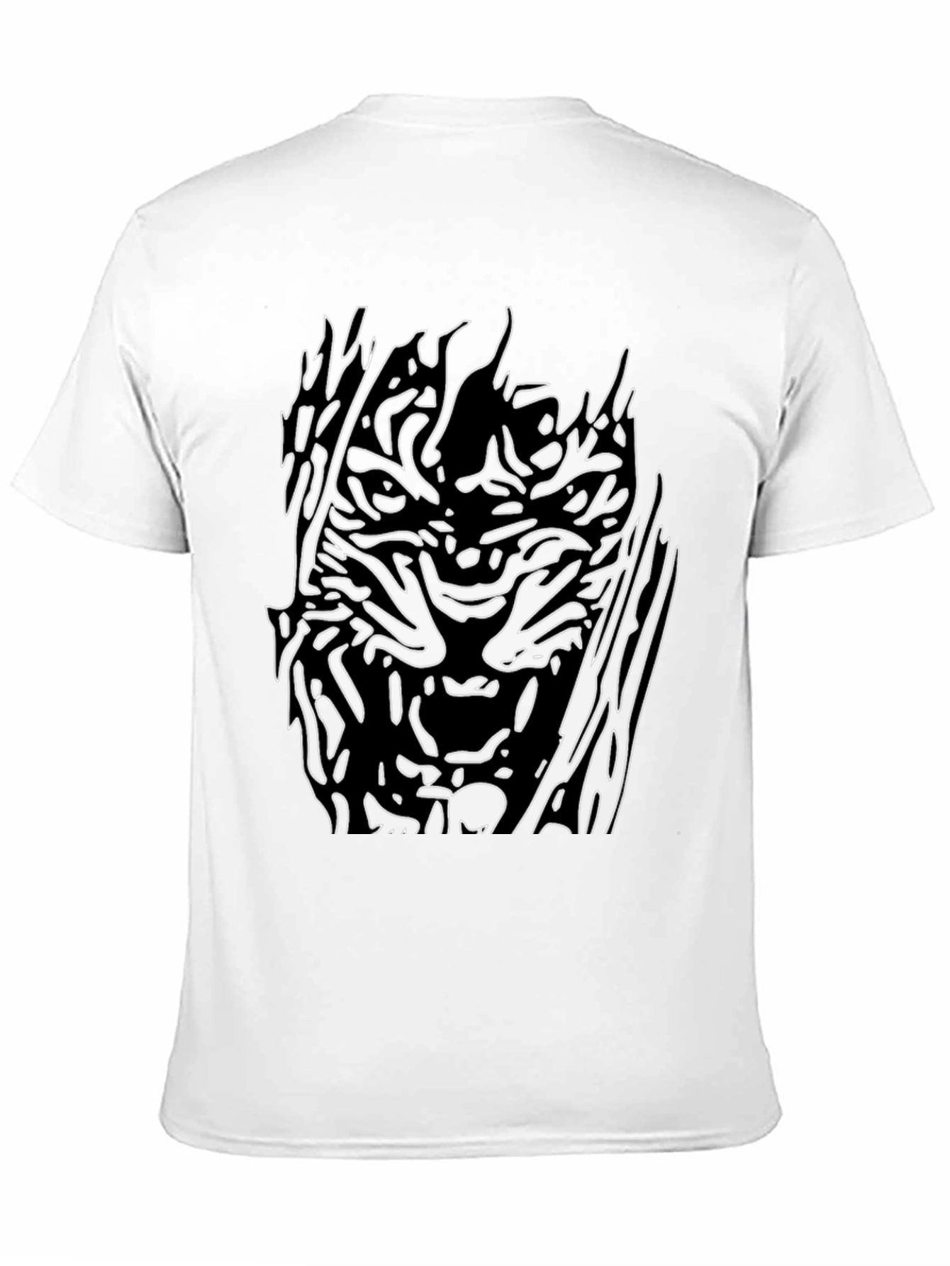 Abstract Graphic Black T-Shirt