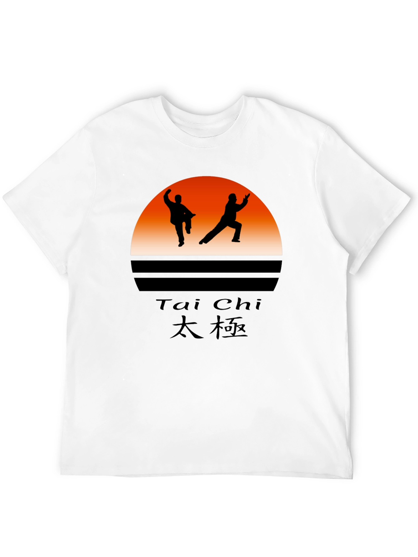 Tai Chi Silhouette Graphic T-Shirt