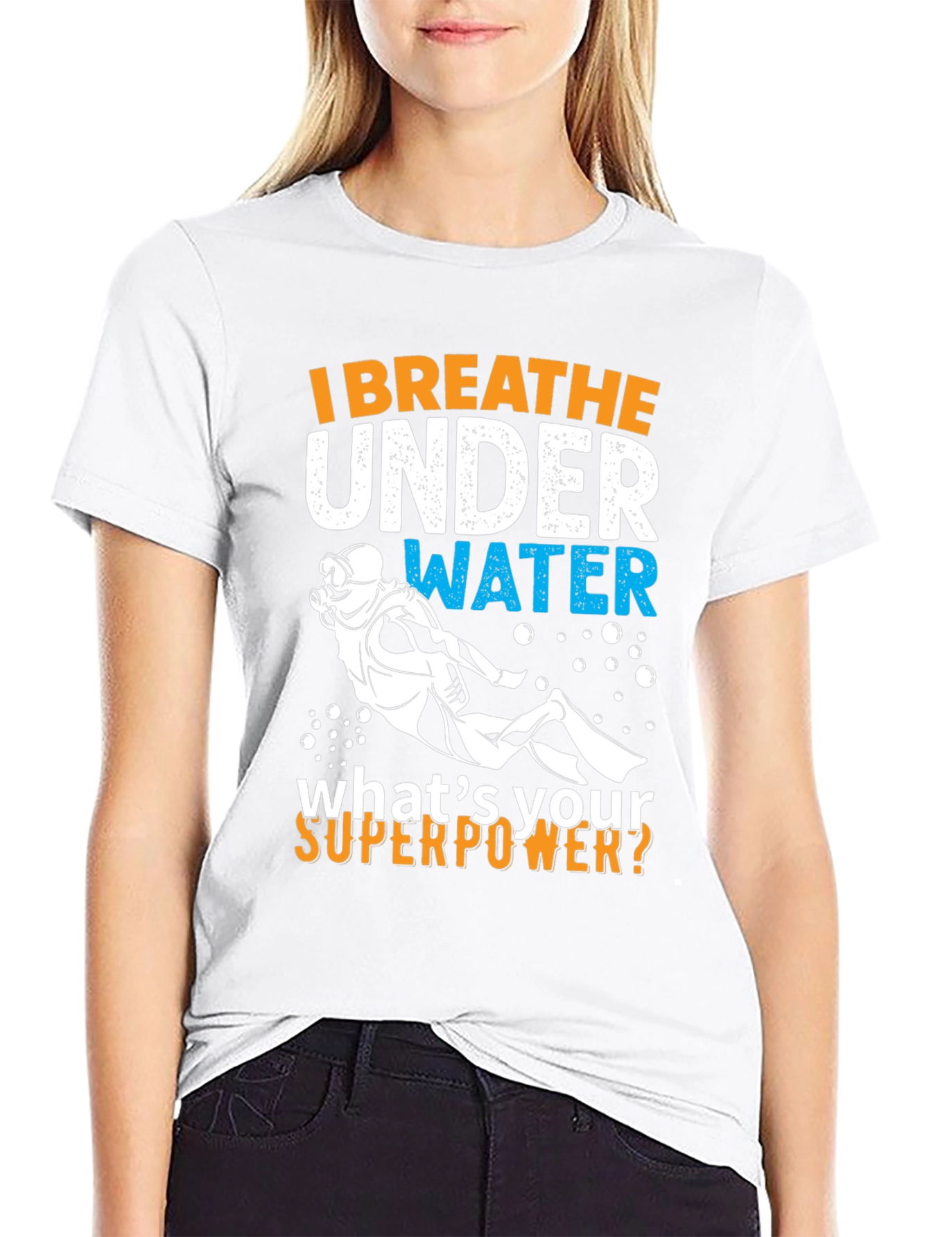 Scuba Diving Superpower Graphic T-Shirt