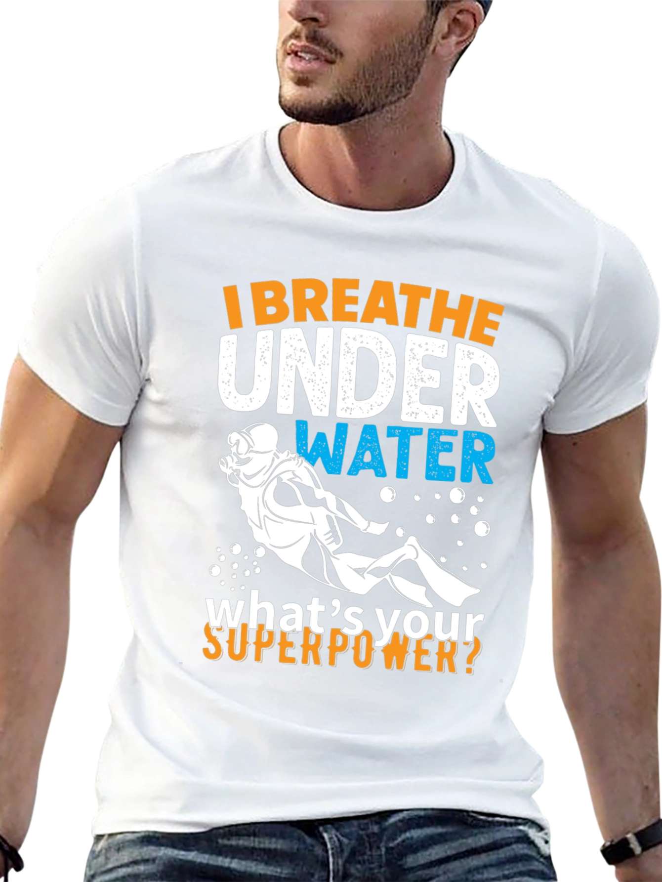 Scuba Diving Superpower Graphic T-Shirt