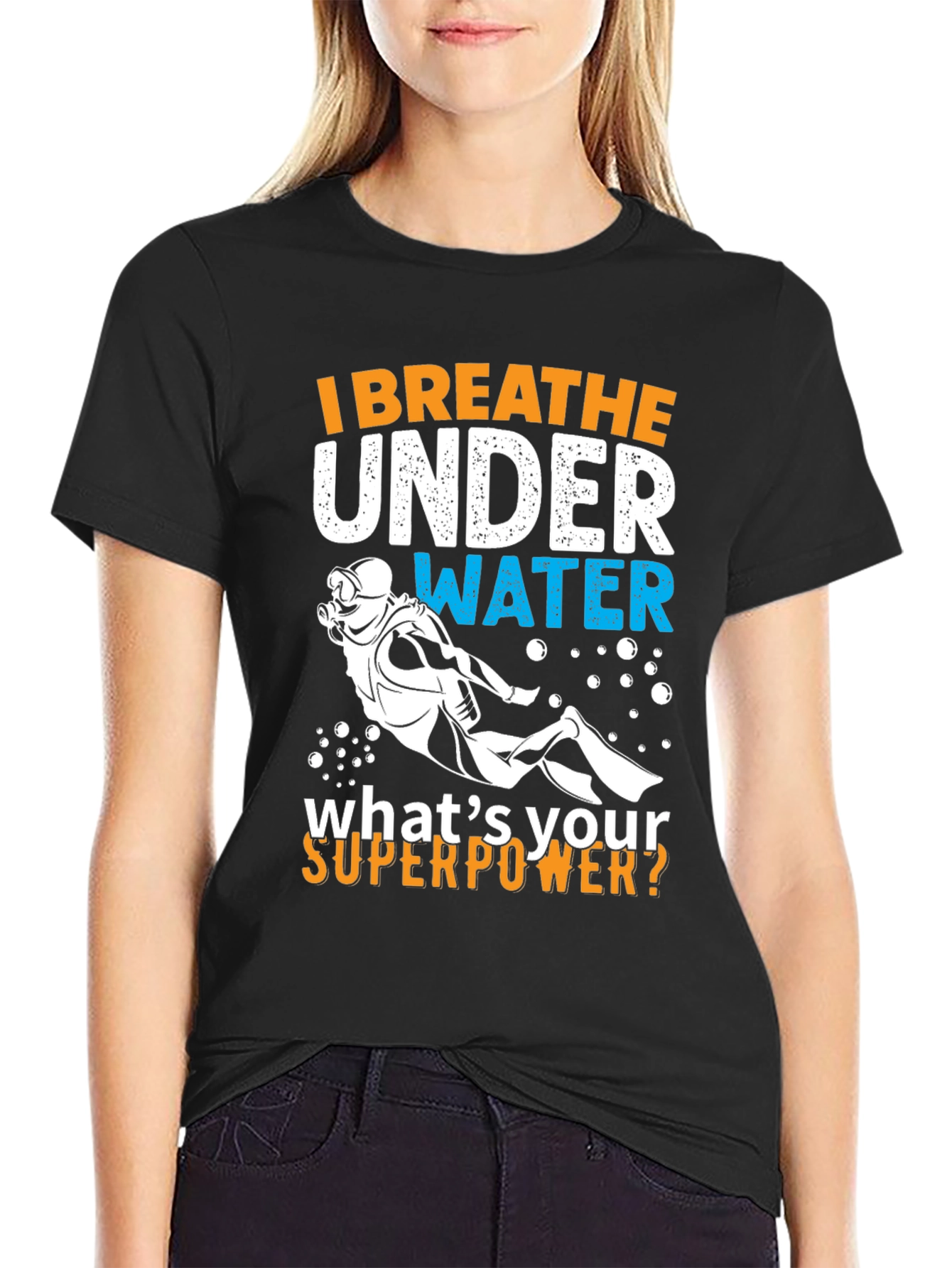 Scuba Diving Superpower Graphic T-Shirt