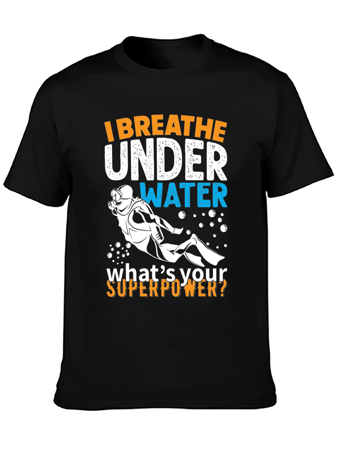 Scuba Diving Superpower Graphic T-Shirt