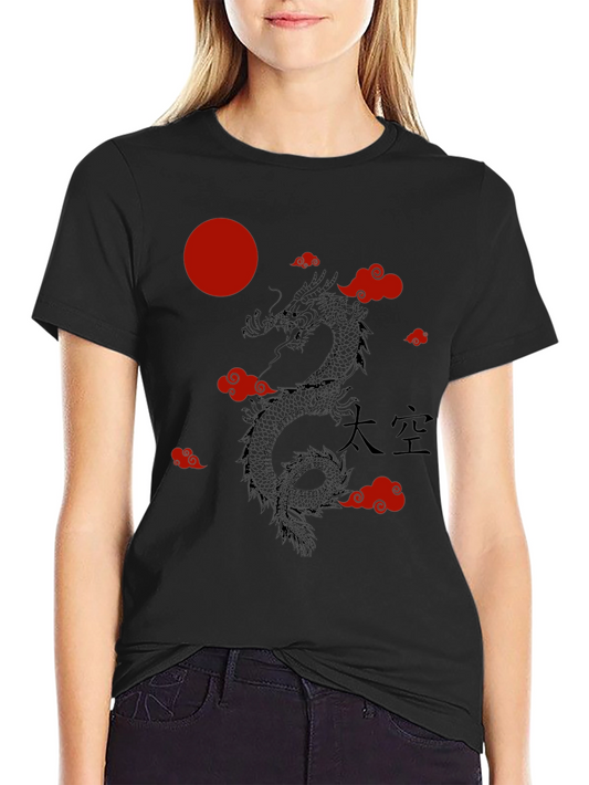Dragon Cloud Graphic Tee - Black